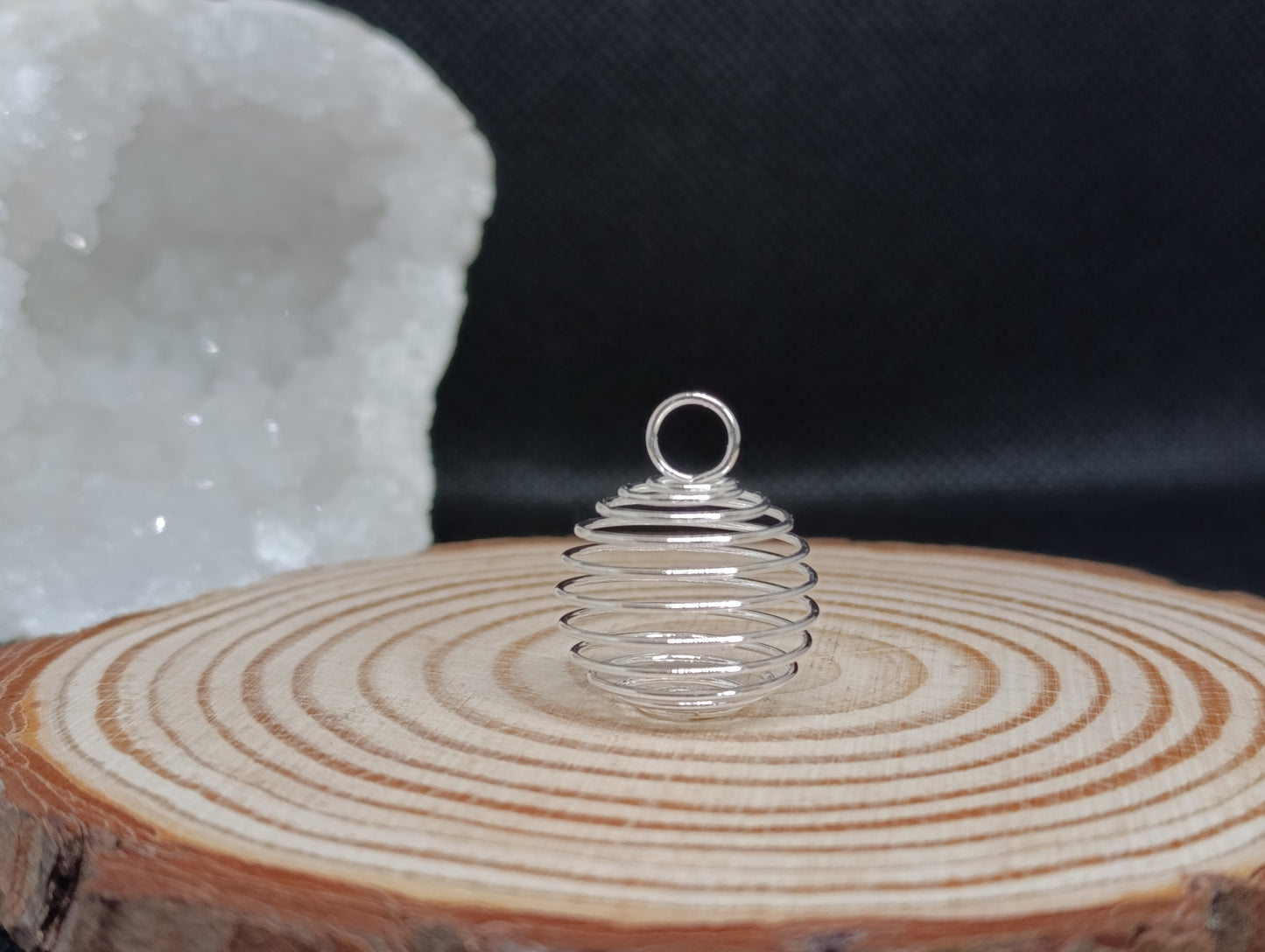 pendentif cage spirale