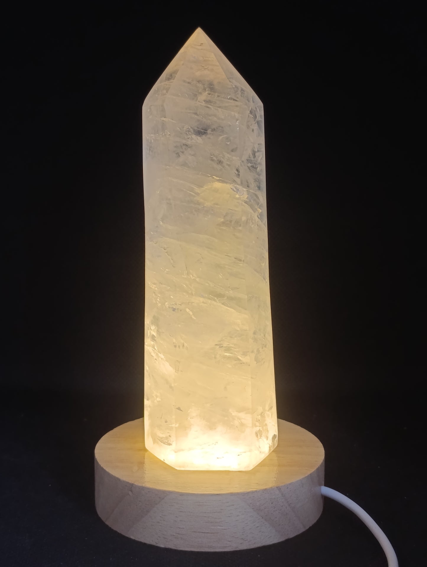Socle lumineux pour minéraux - 8cm