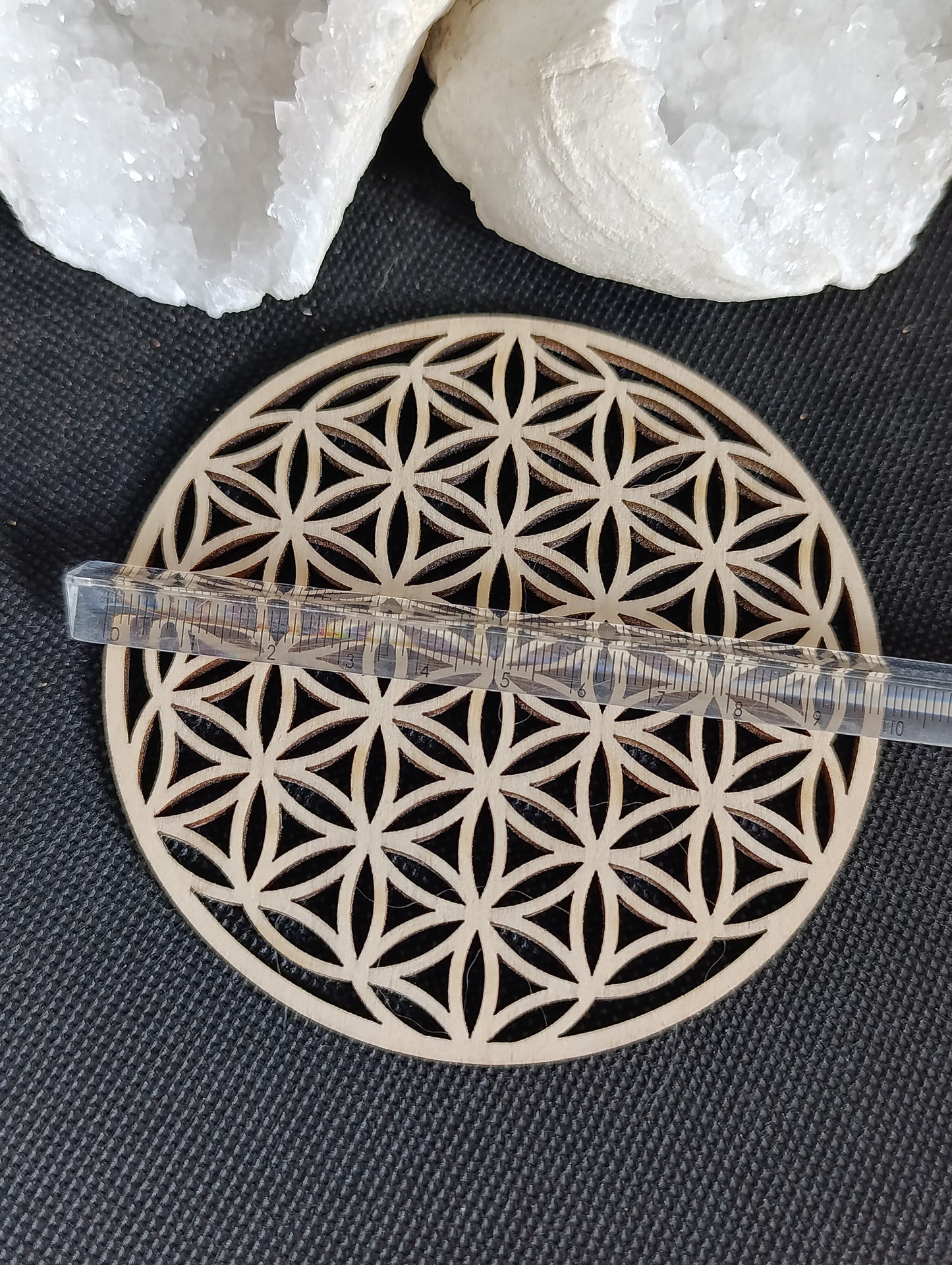 Fleur de vie en bois - 10cm