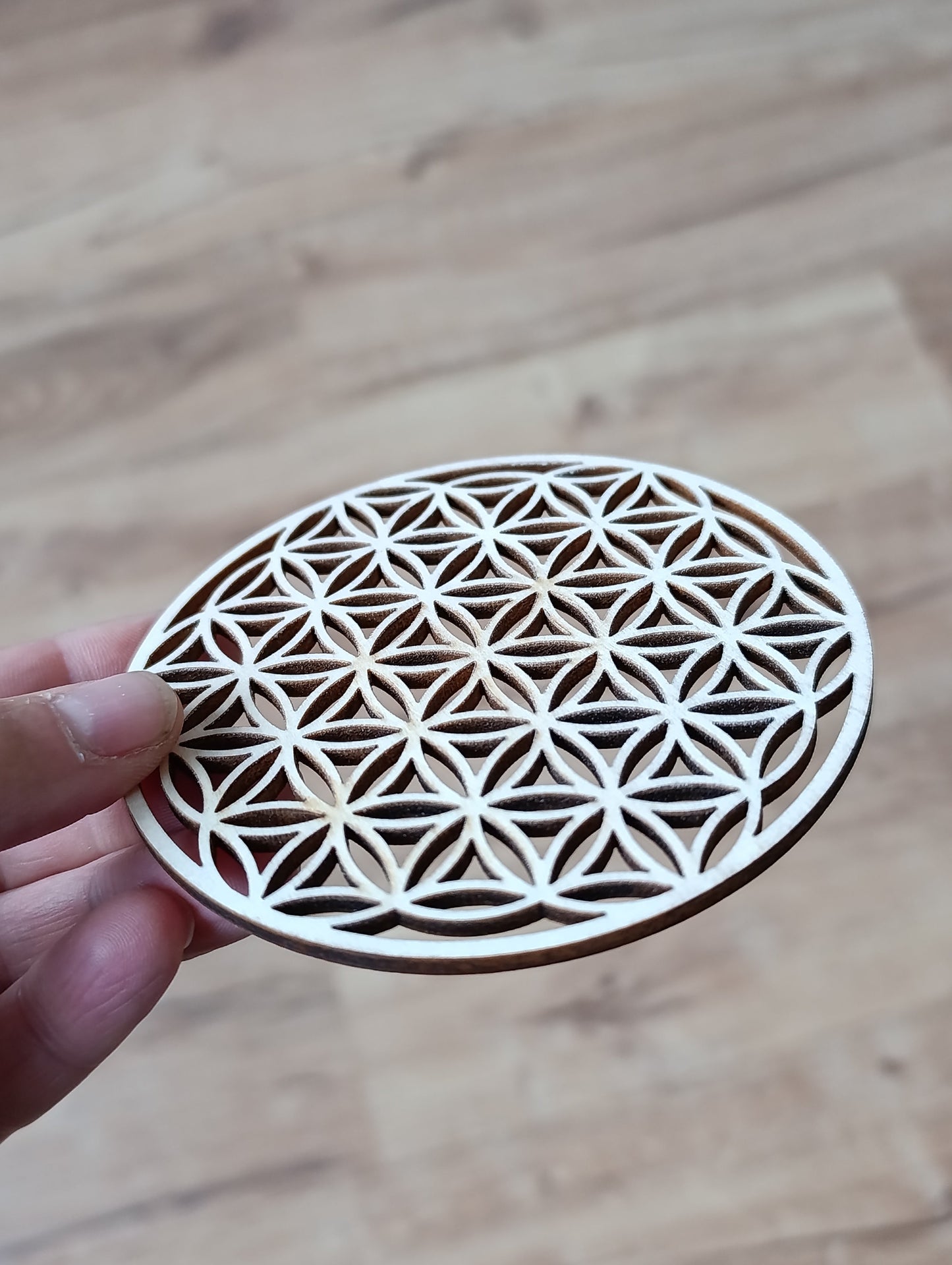 Fleur de vie en bois - 10cm