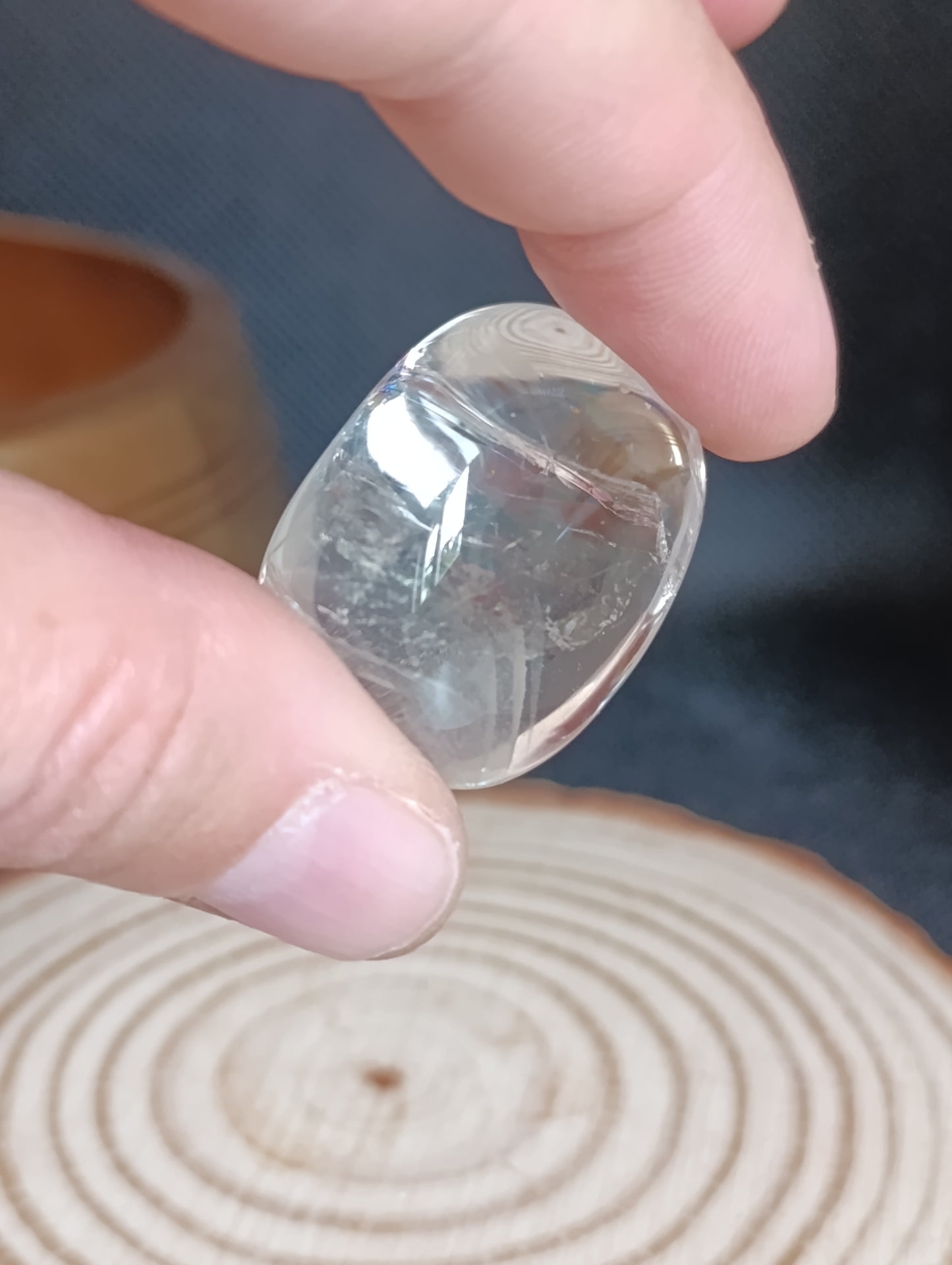 Pierre roulée Cristal de roche - Qualité AAA