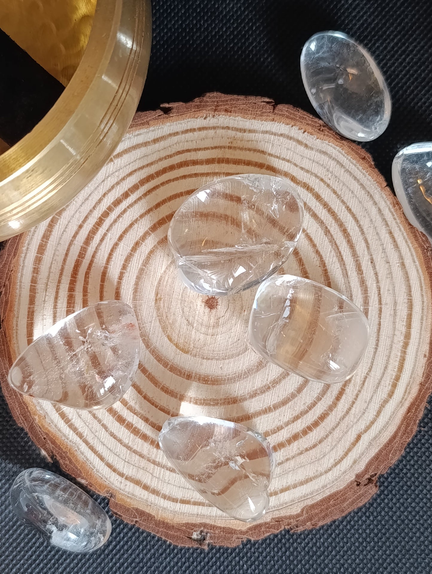 Pierre roulée Cristal de roche - Qualité AAA