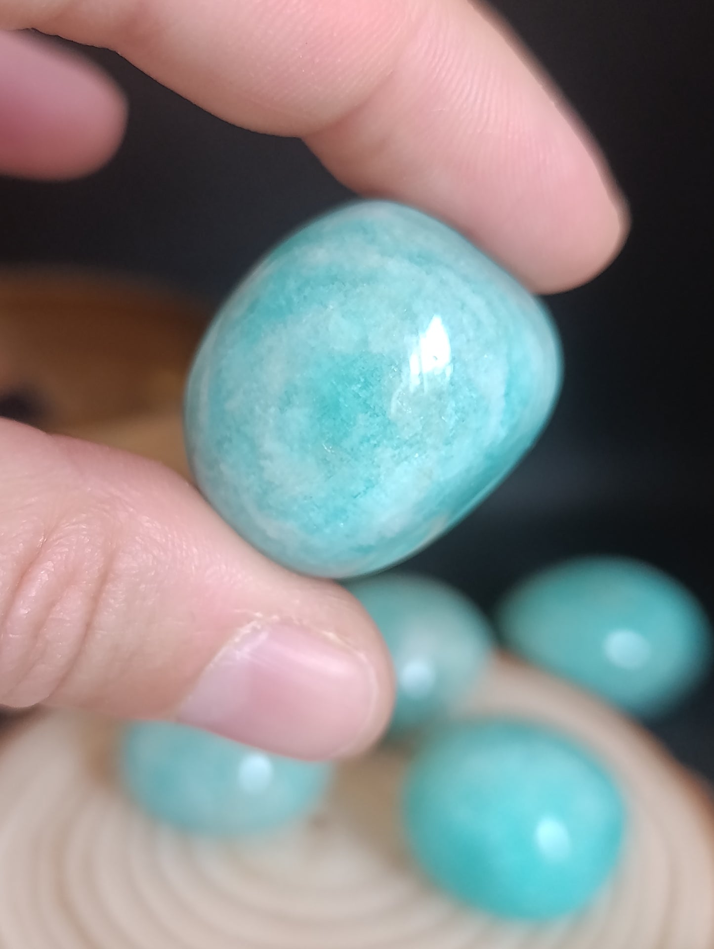 Pierre roulée Amazonite - Qualité AA