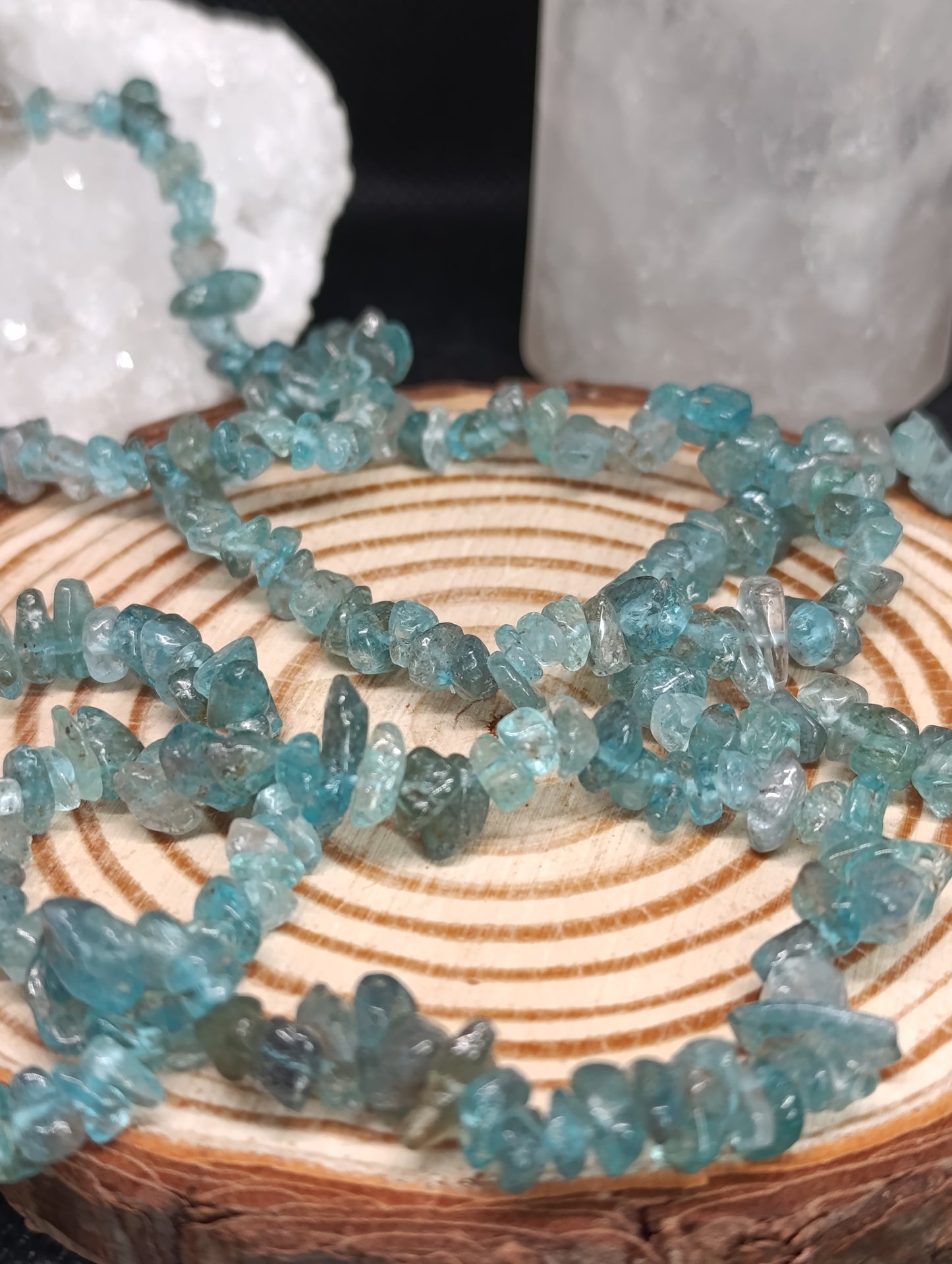Bracelet baroque Apatite bleue - Qualité AA