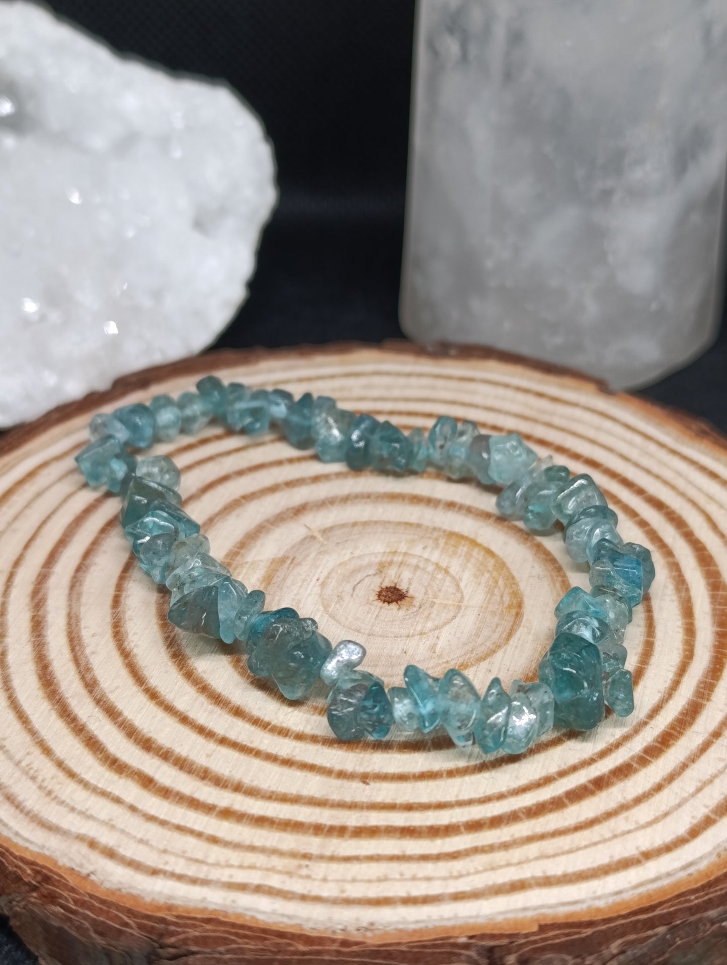 Bracelet baroque Apatite bleue - Qualité AA