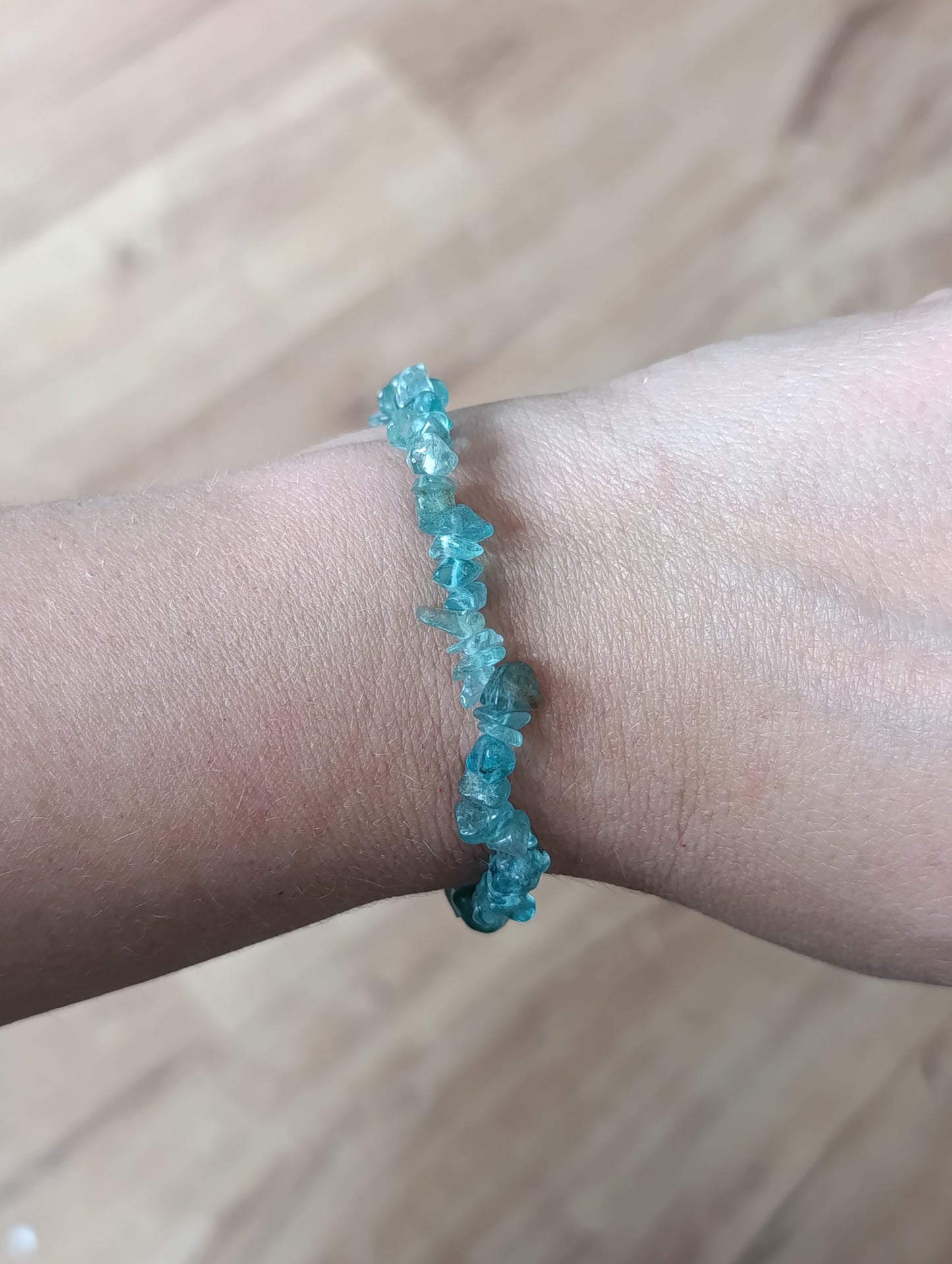 Bracelet baroque Apatite bleue - Qualité AA