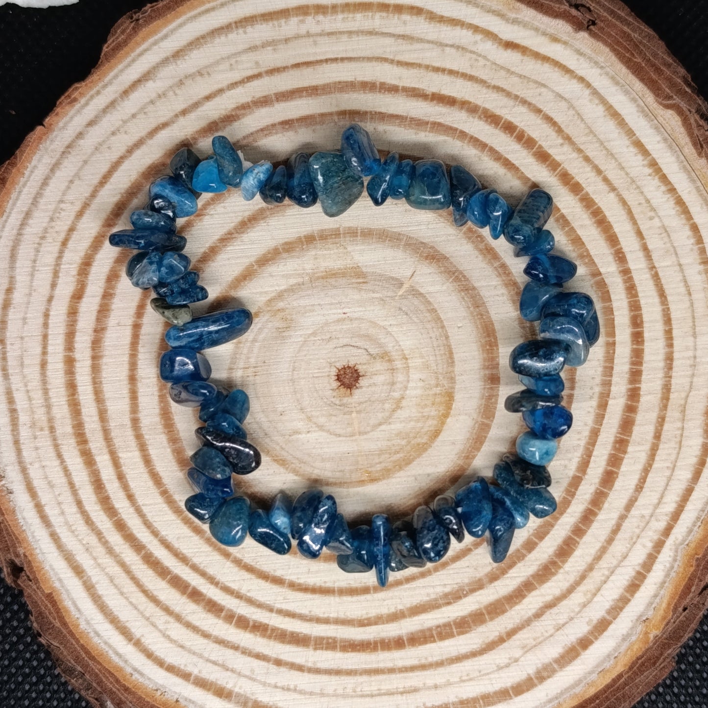 Bracelet baroque Apatite bleue