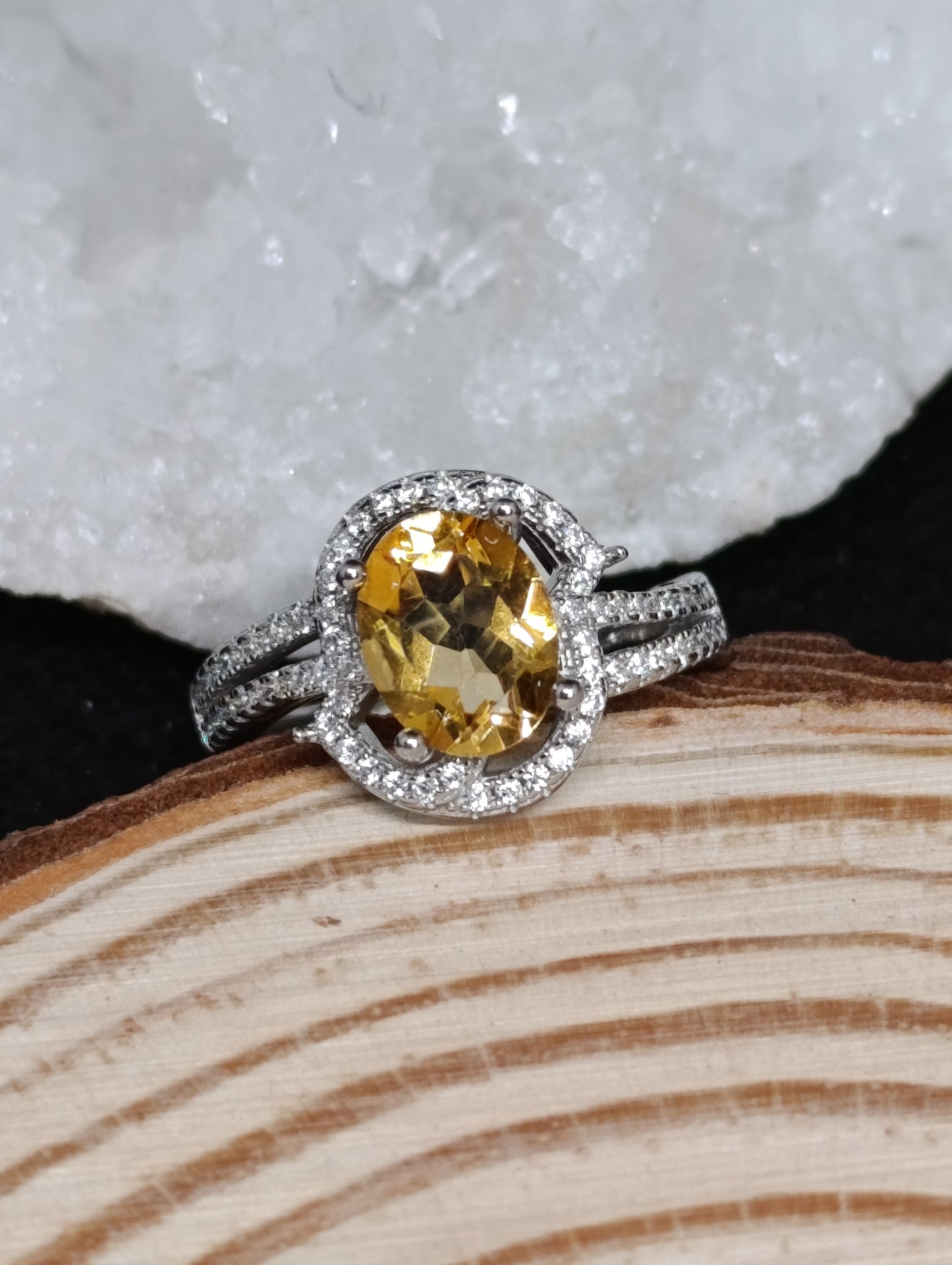 Bague Elyria - Argent 925 rhodié - Qualité AAA