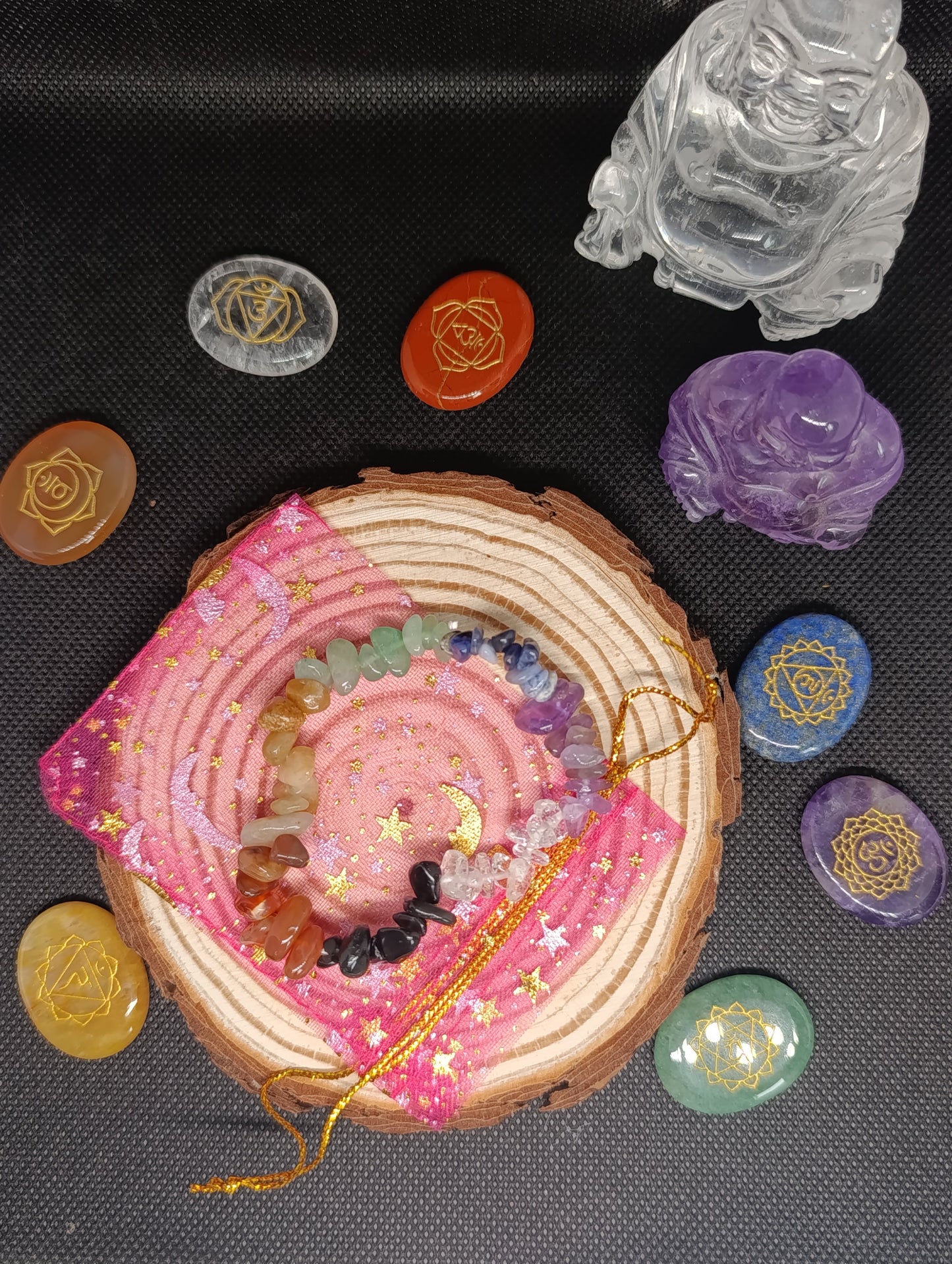 Bracelet baroque 7 chakras