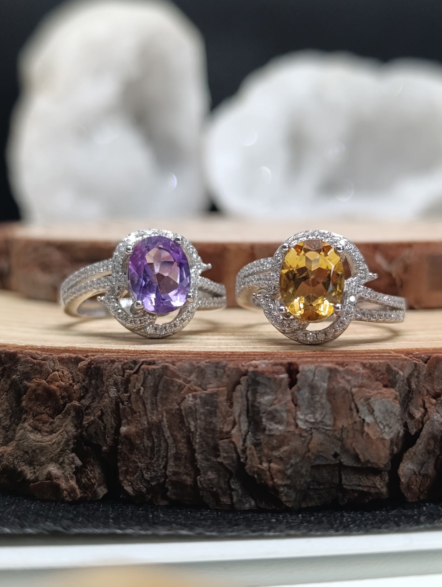 Bague Elyria - Argent 925 rhodié - Qualité AAA