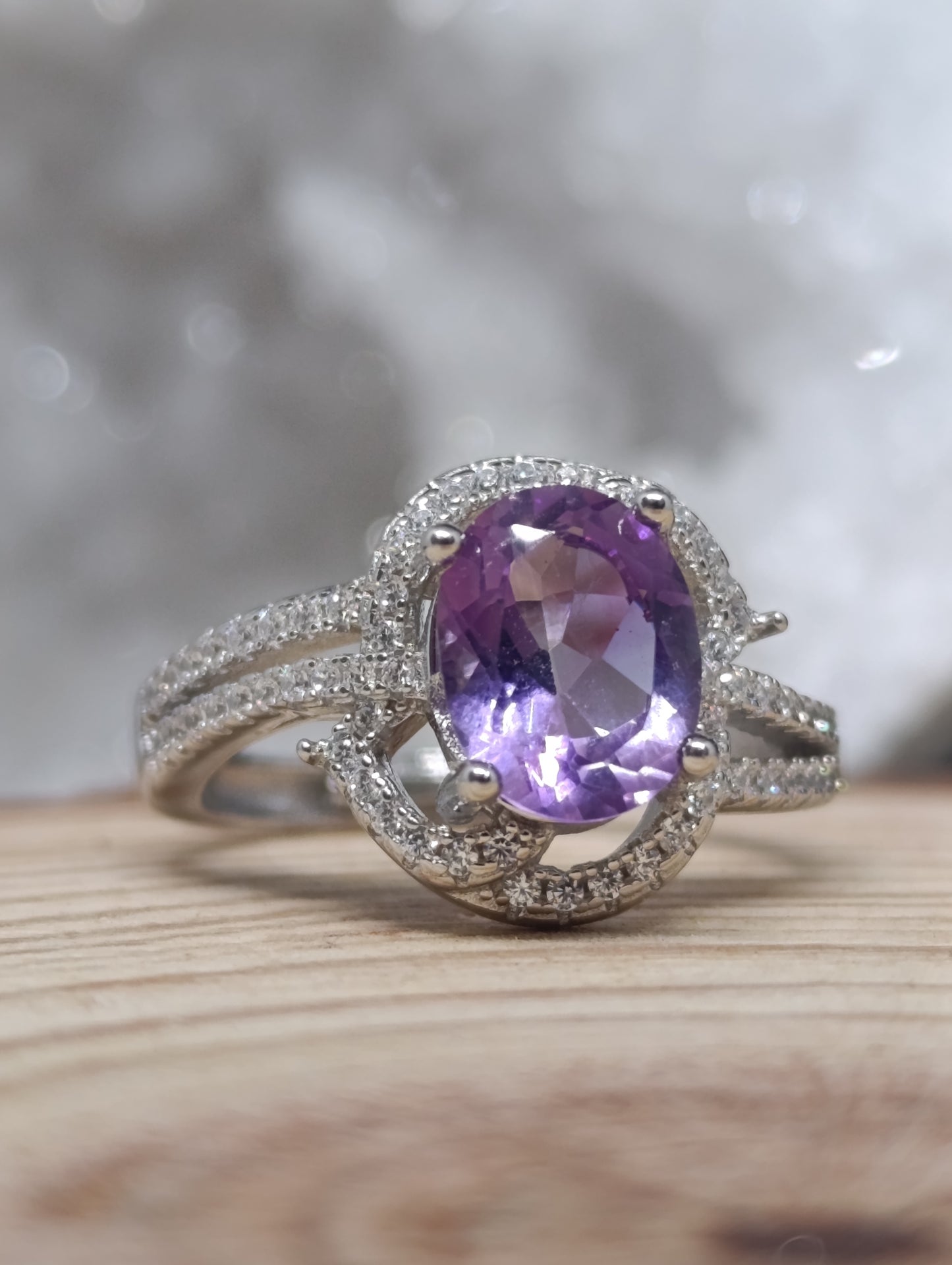 Bague Elyria - Argent 925 rhodié - Qualité AAA