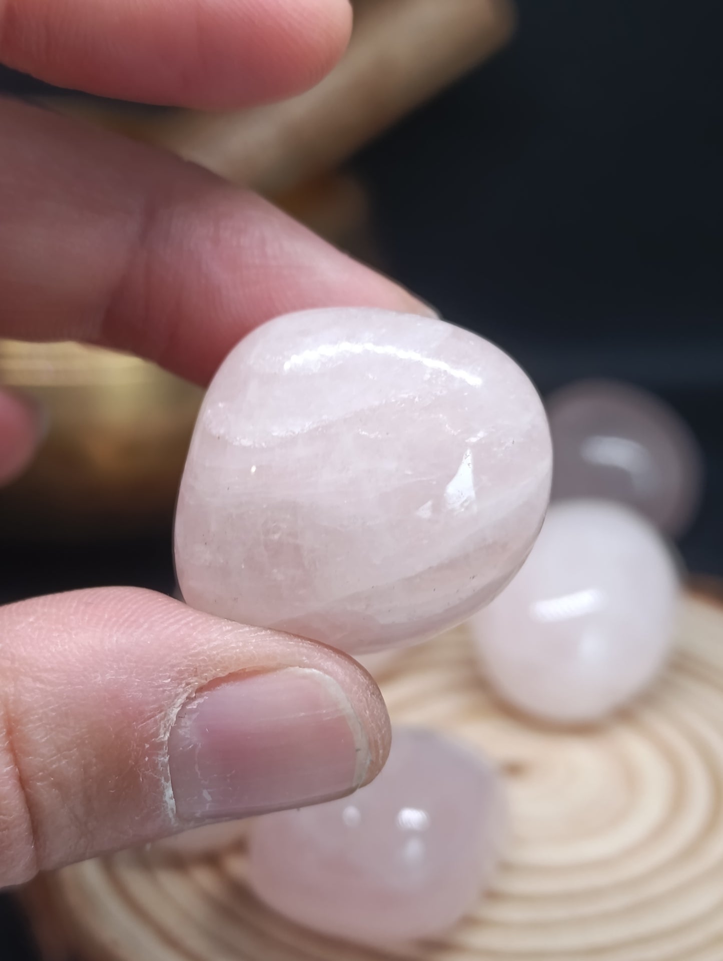 Pierre Roulée Quartz Rose