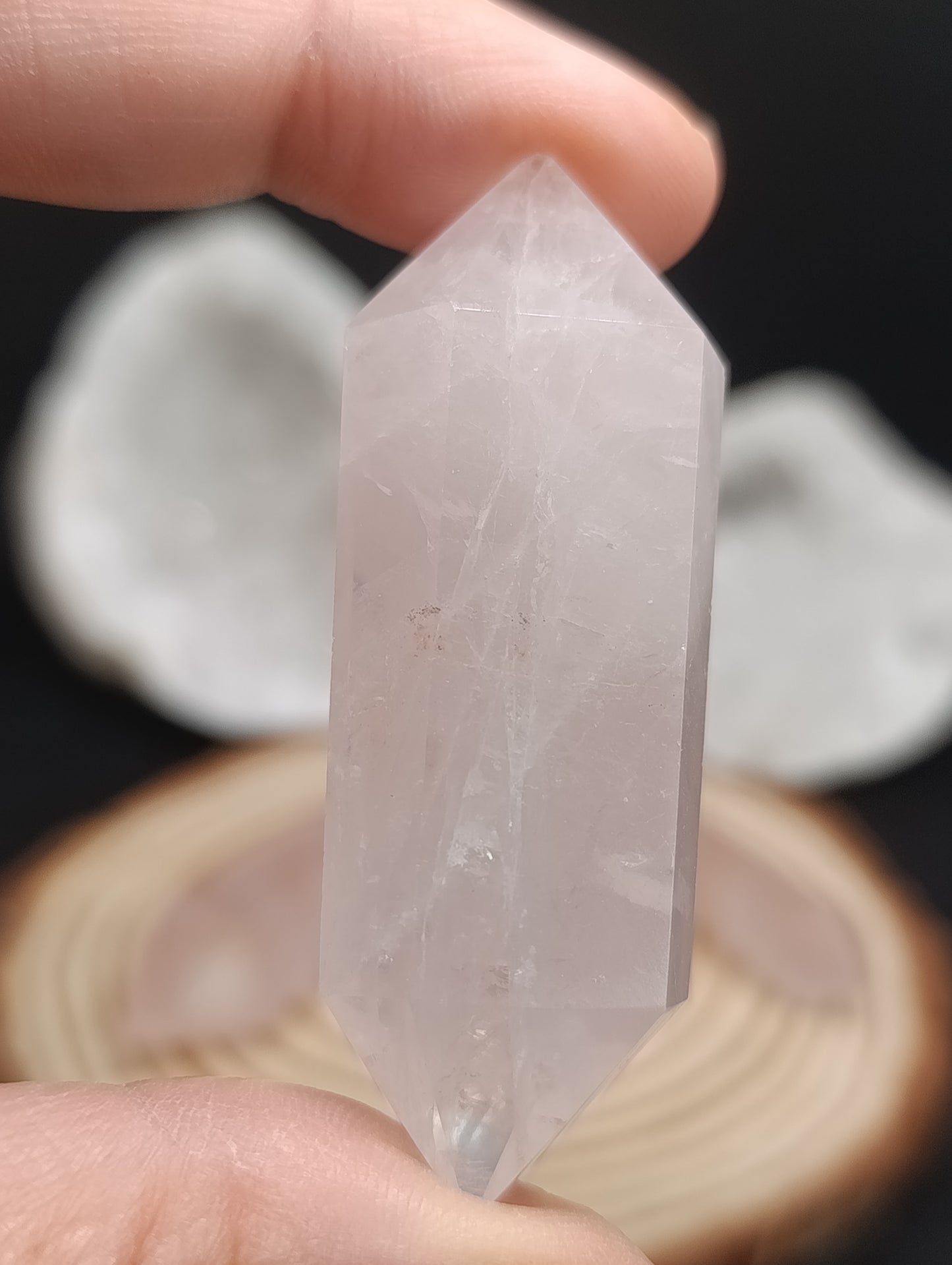 Pointe Quartz rose- Qualité AA