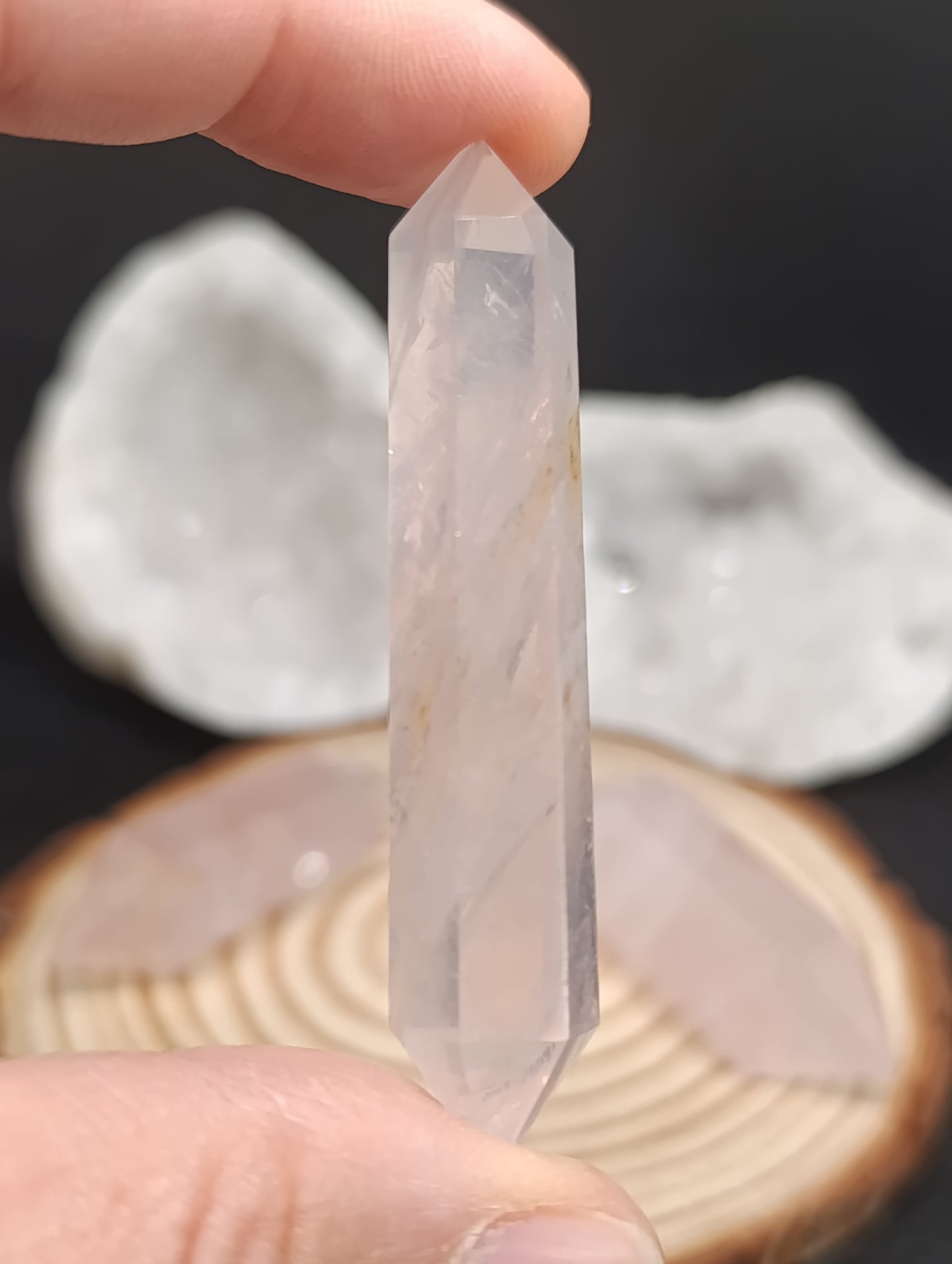 Pointe Quartz rose- Qualité AA
