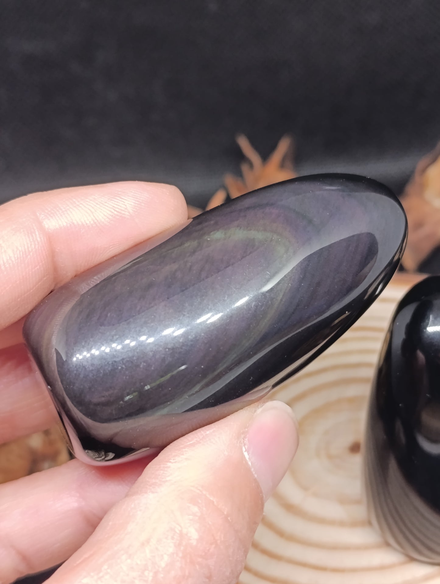 Forme libre Obsidienne œil céleste - Qualité AA