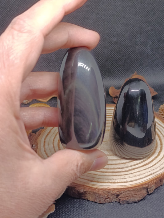 Forme libre Obsidienne œil céleste - Qualité AA