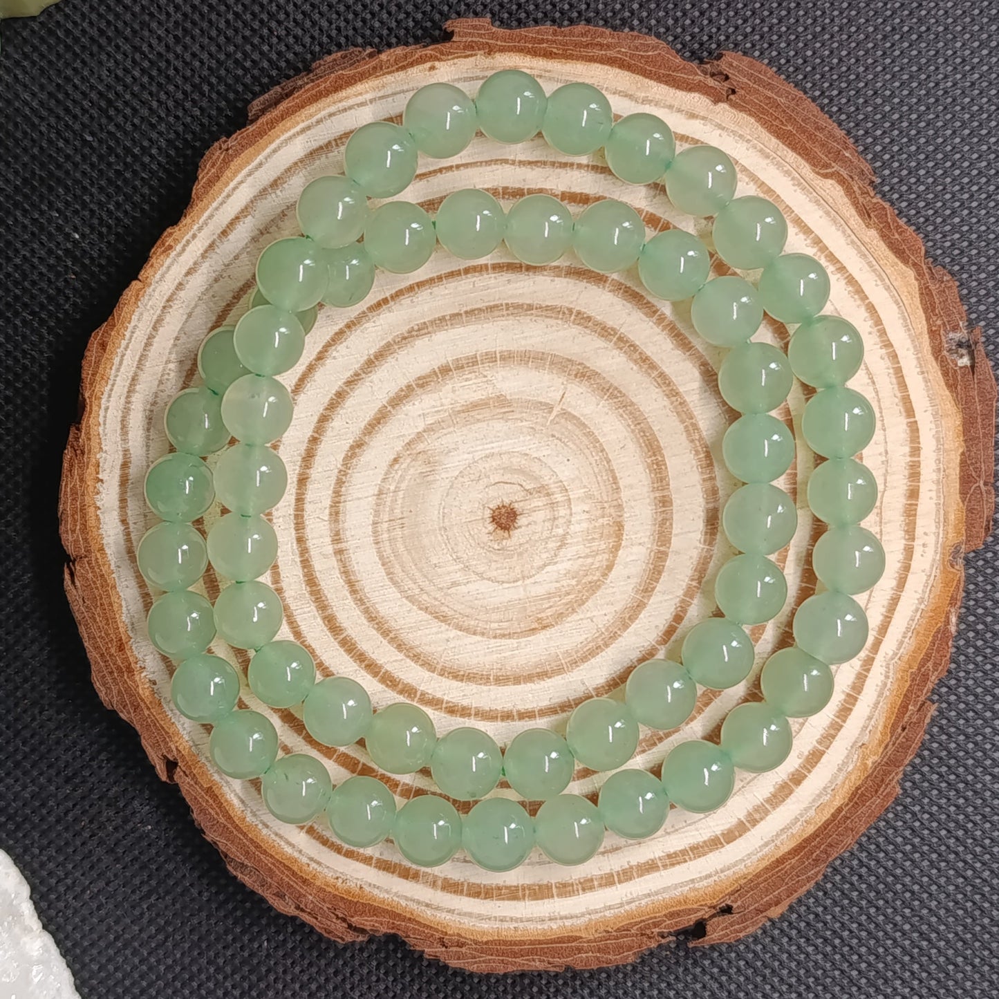 Collier boule Aventurine verte 8mm