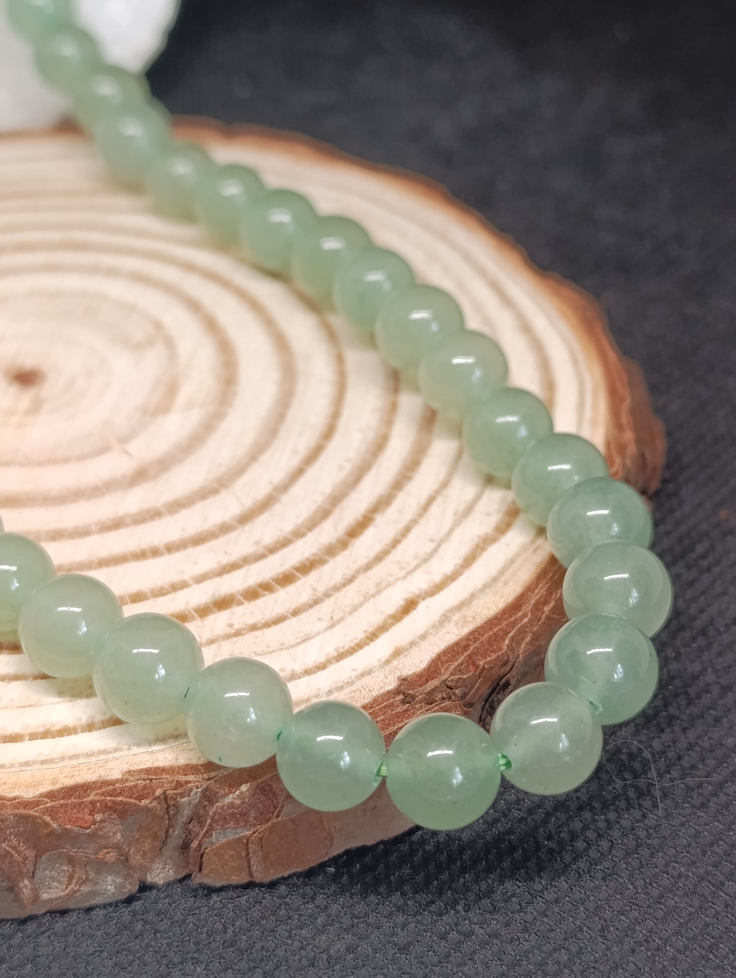Collier boule Aventurine verte 8mm