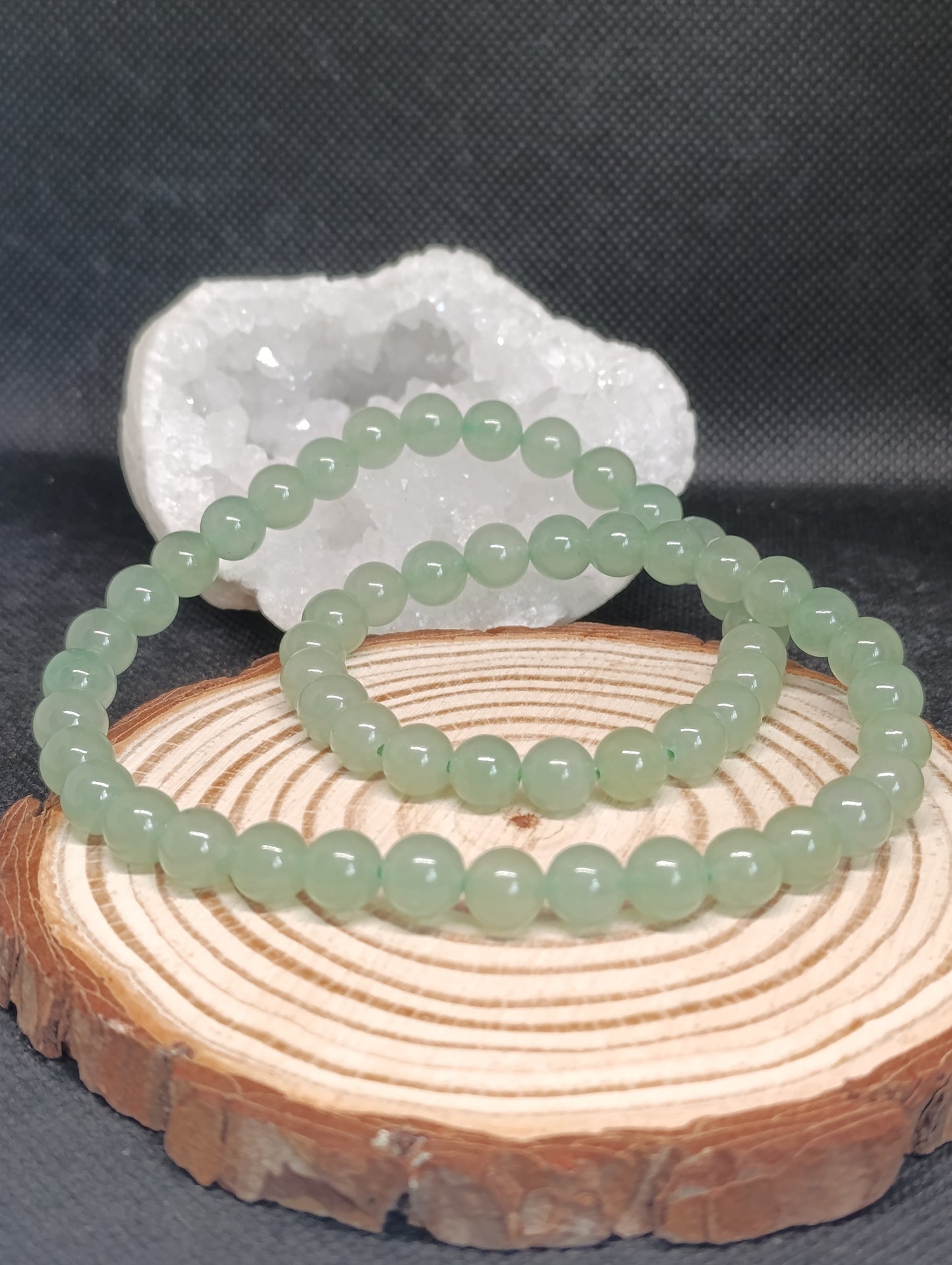 Collier boule Aventurine verte 8mm