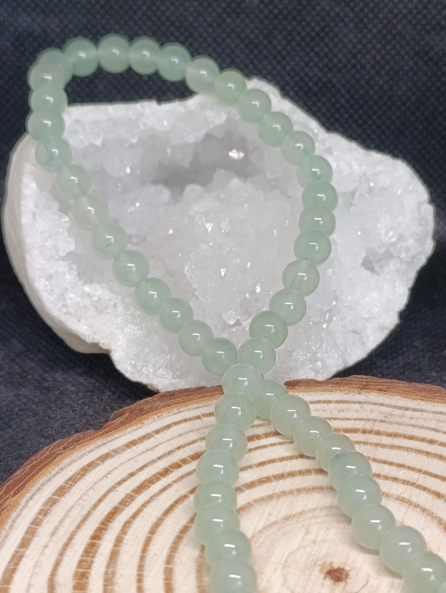 Collier boule Aventurine verte 6mm