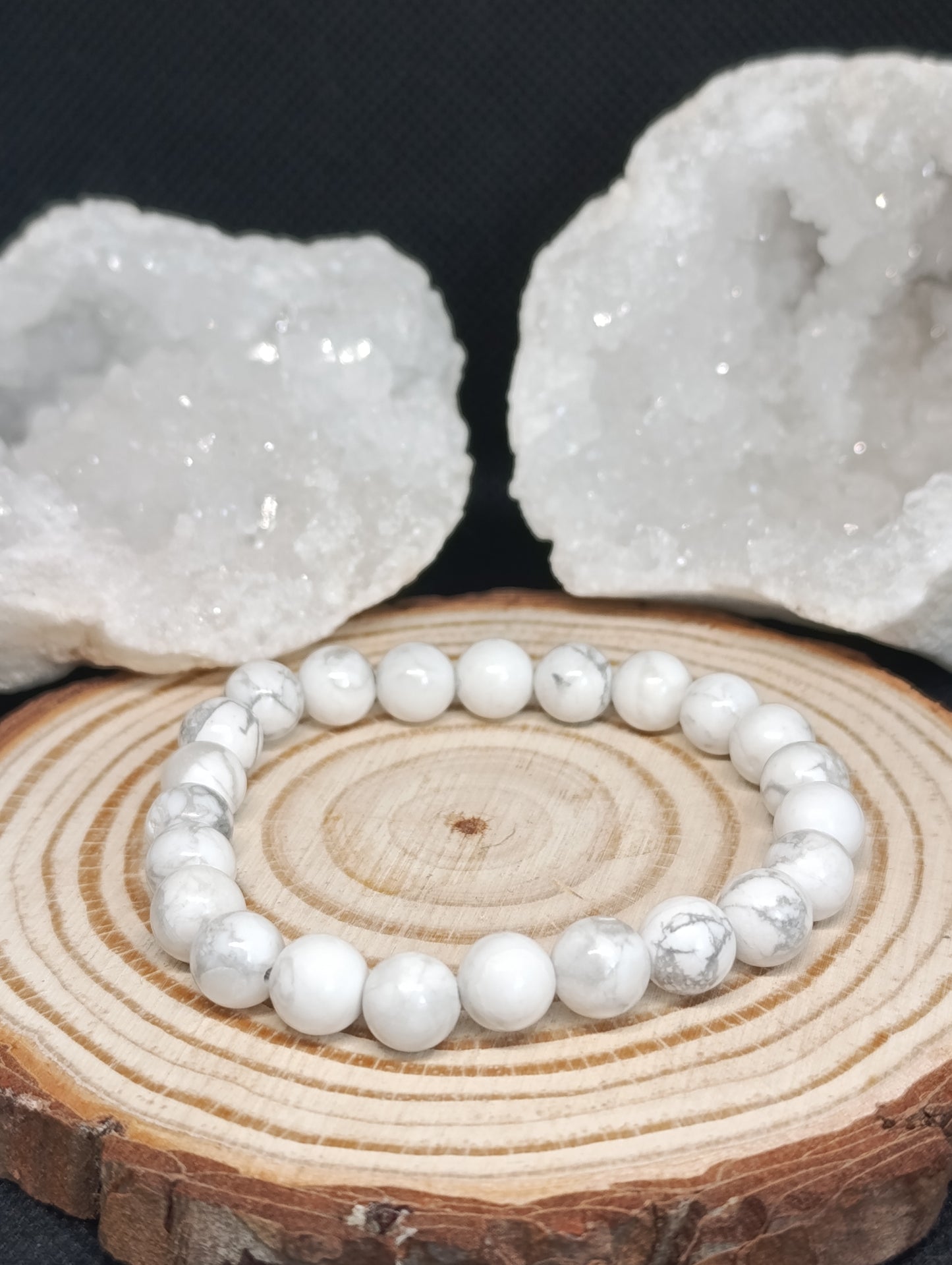 Bracelet boule Howlite 8mm