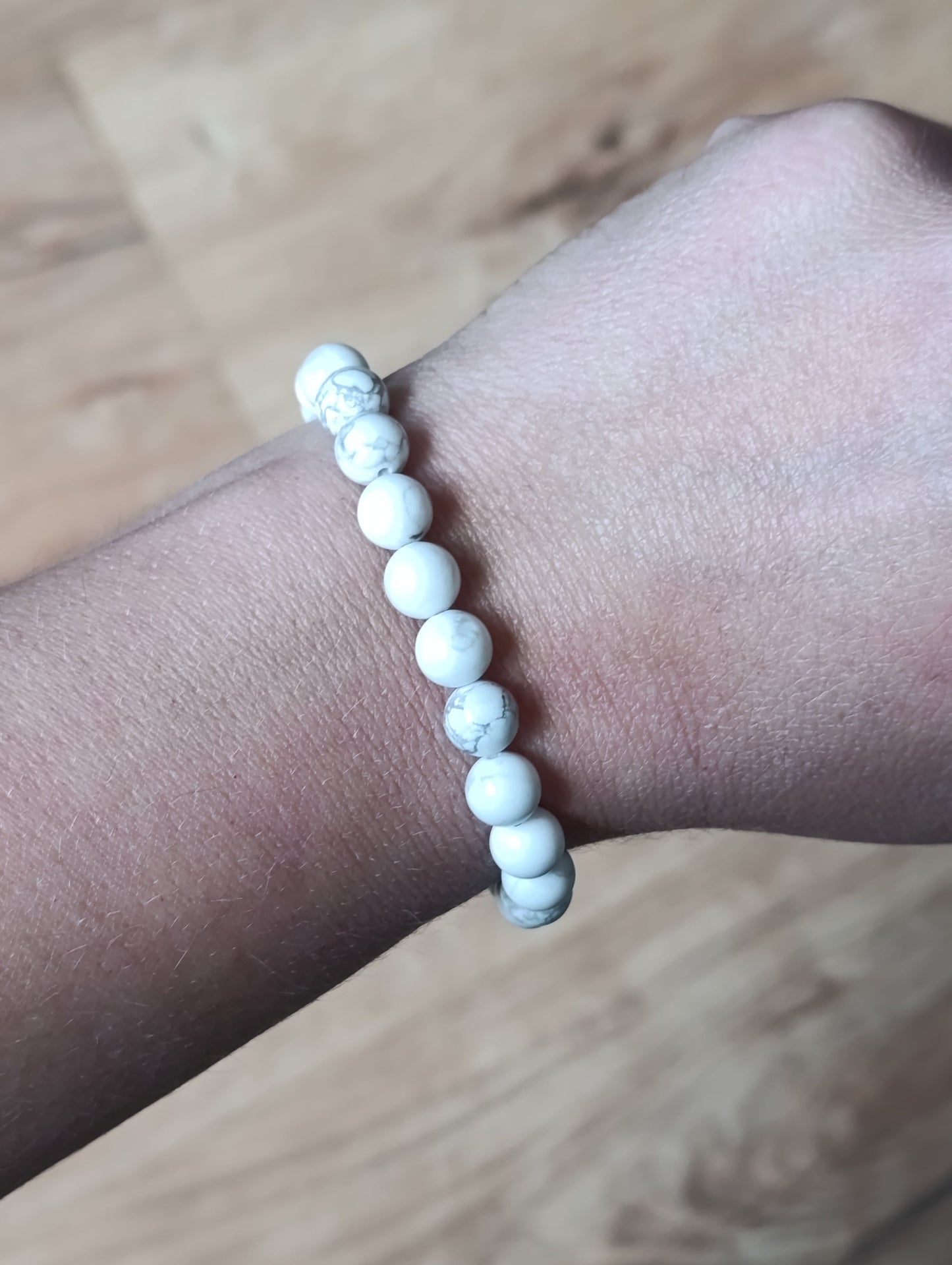 Bracelet boule Howlite 8mm