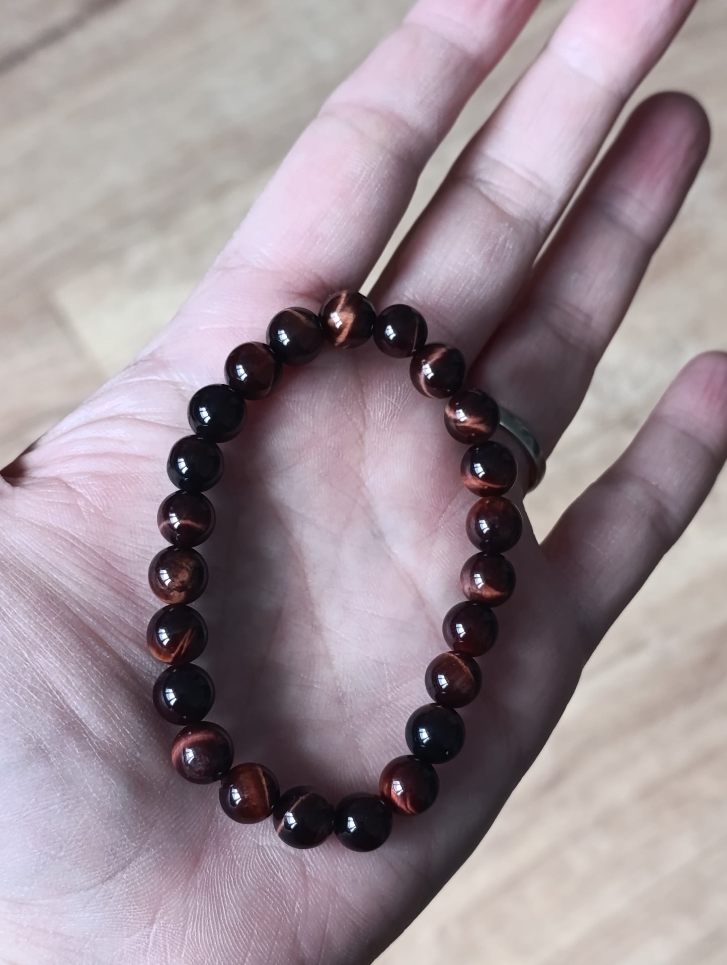 Bracelet boule Oeil de taureau 8mm - Qualité AA