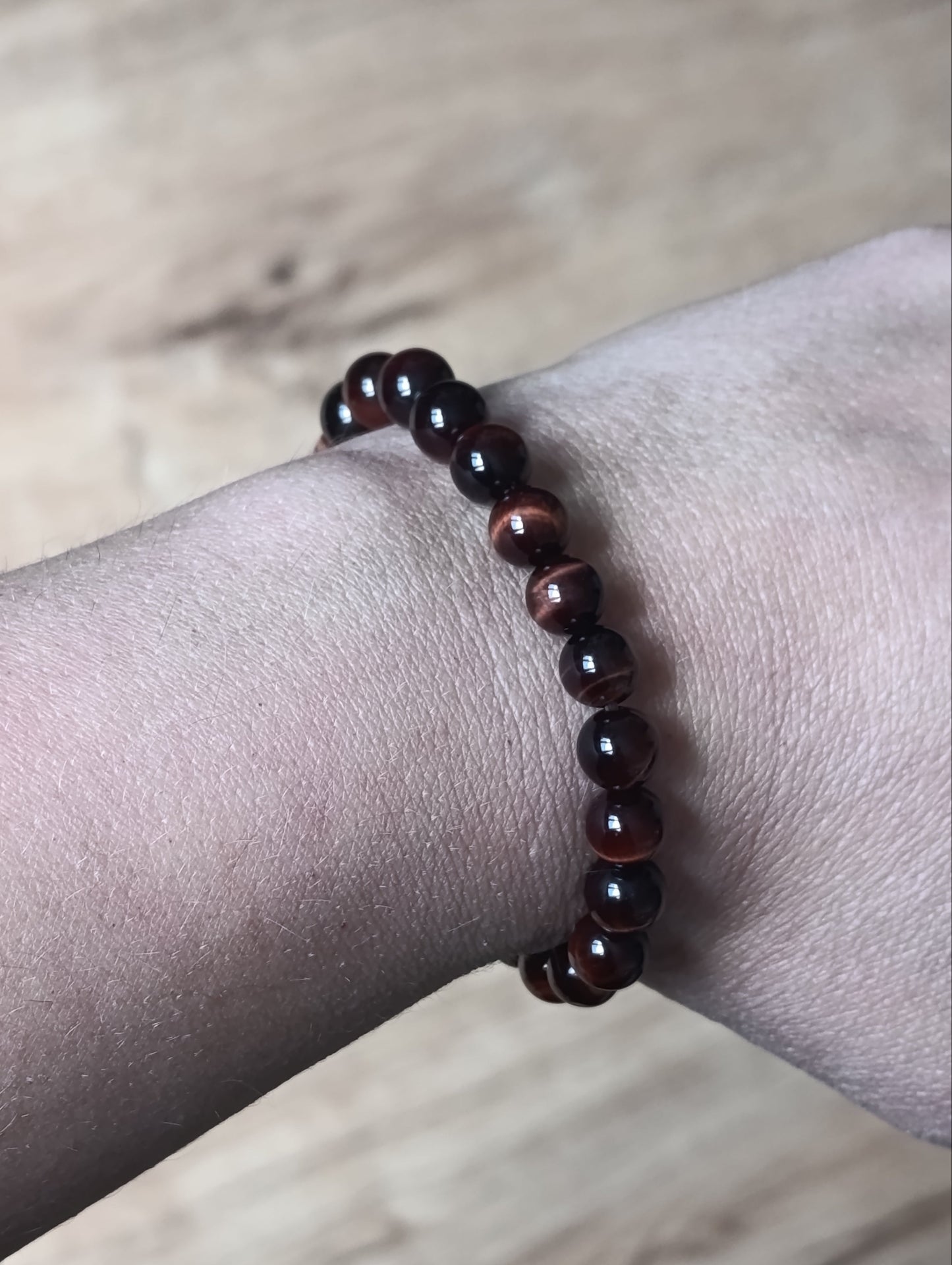 Bracelet boule Oeil de taureau 8mm - Qualité AA