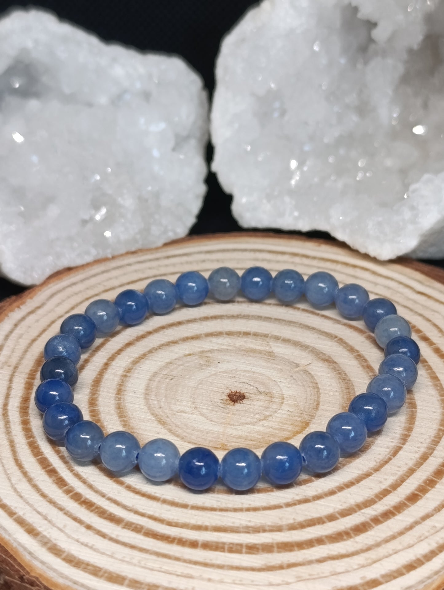 Bracelet boule Aventurine bleue 6mm