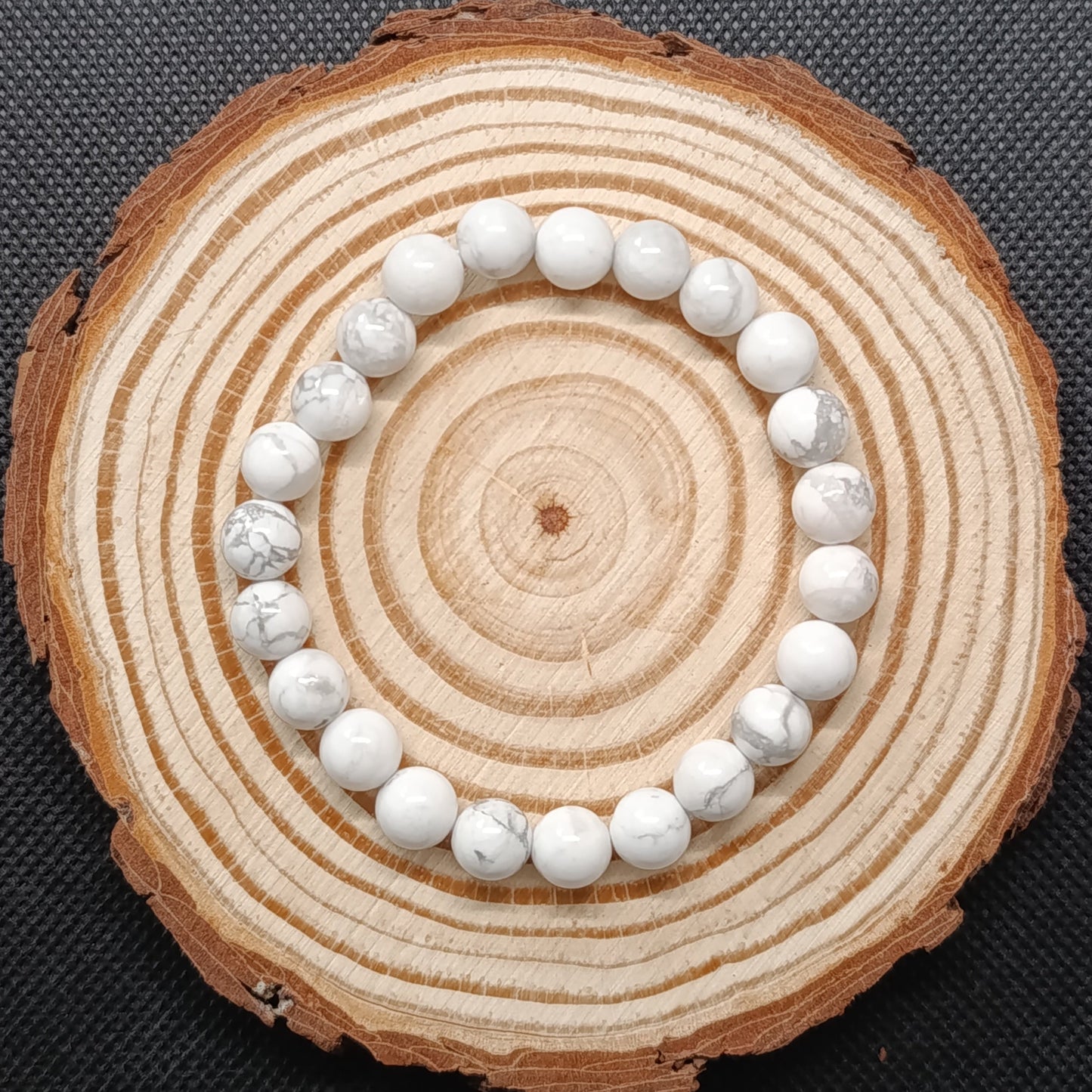 Bracelet boule Howlite 8mm