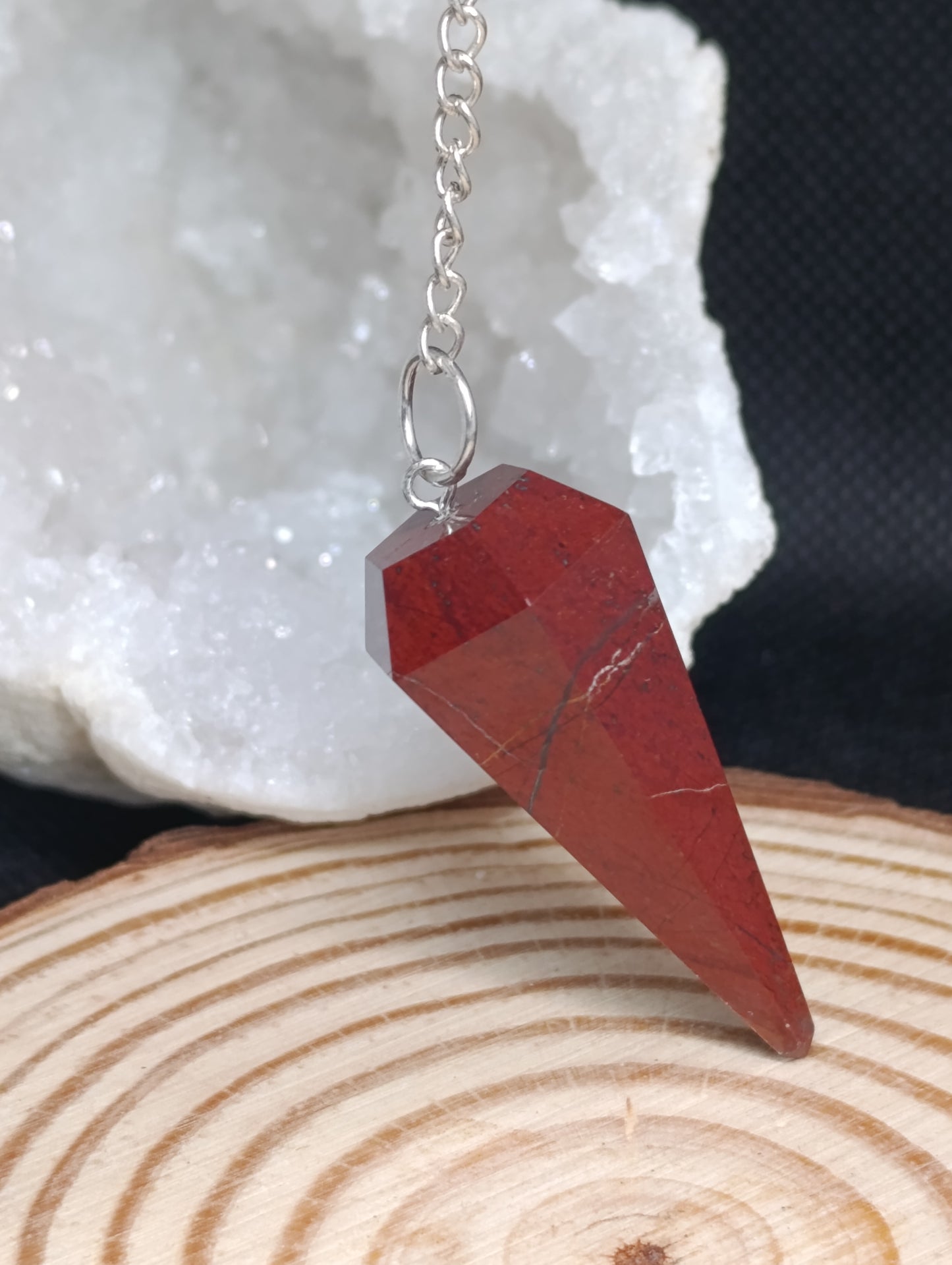 Pendule Jaspe rouge