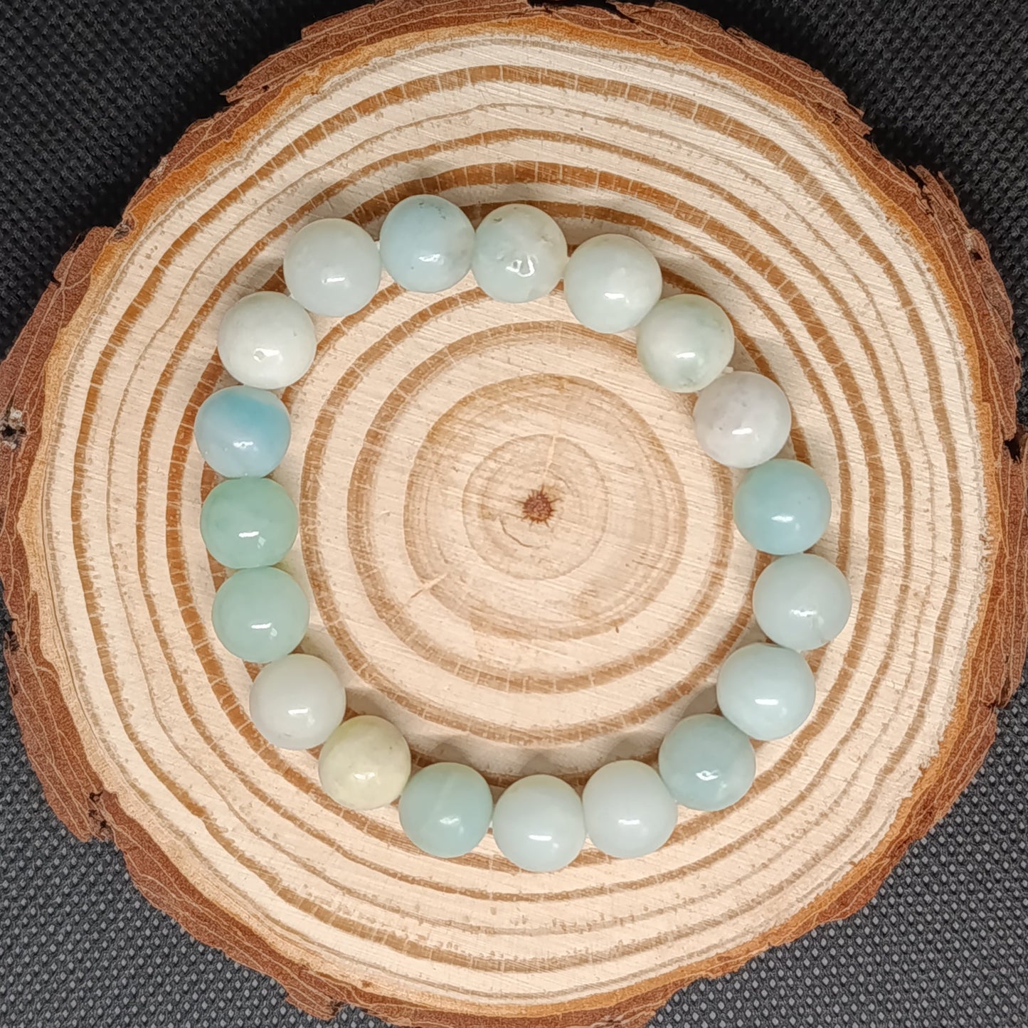 Bracelet boule Amazonite Chine 10mm