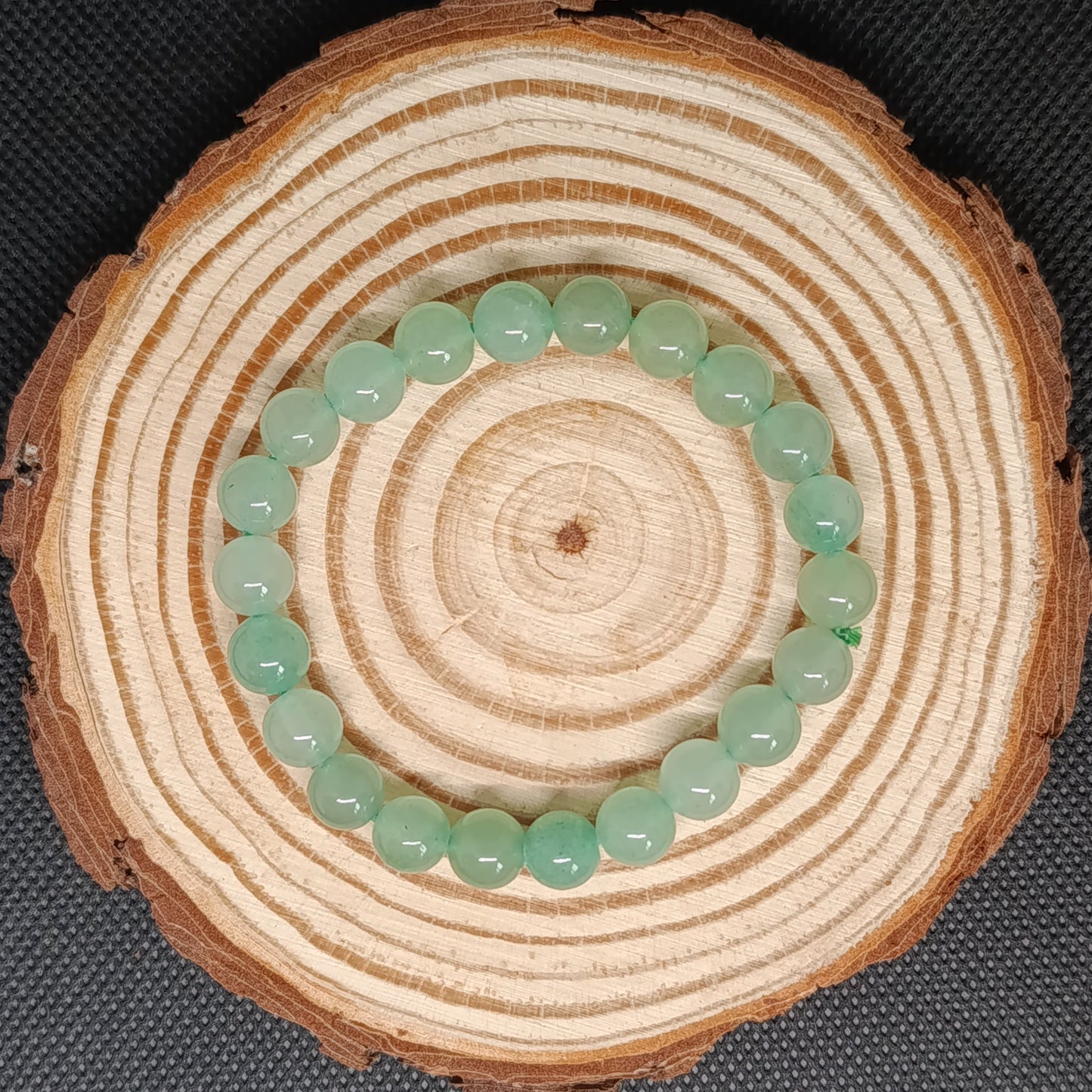 Bracelet boule Aventurine verte 8mm (qualité AB)
