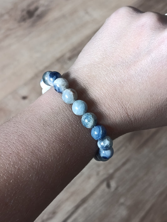 Bracelet boule Sodalite 10mm