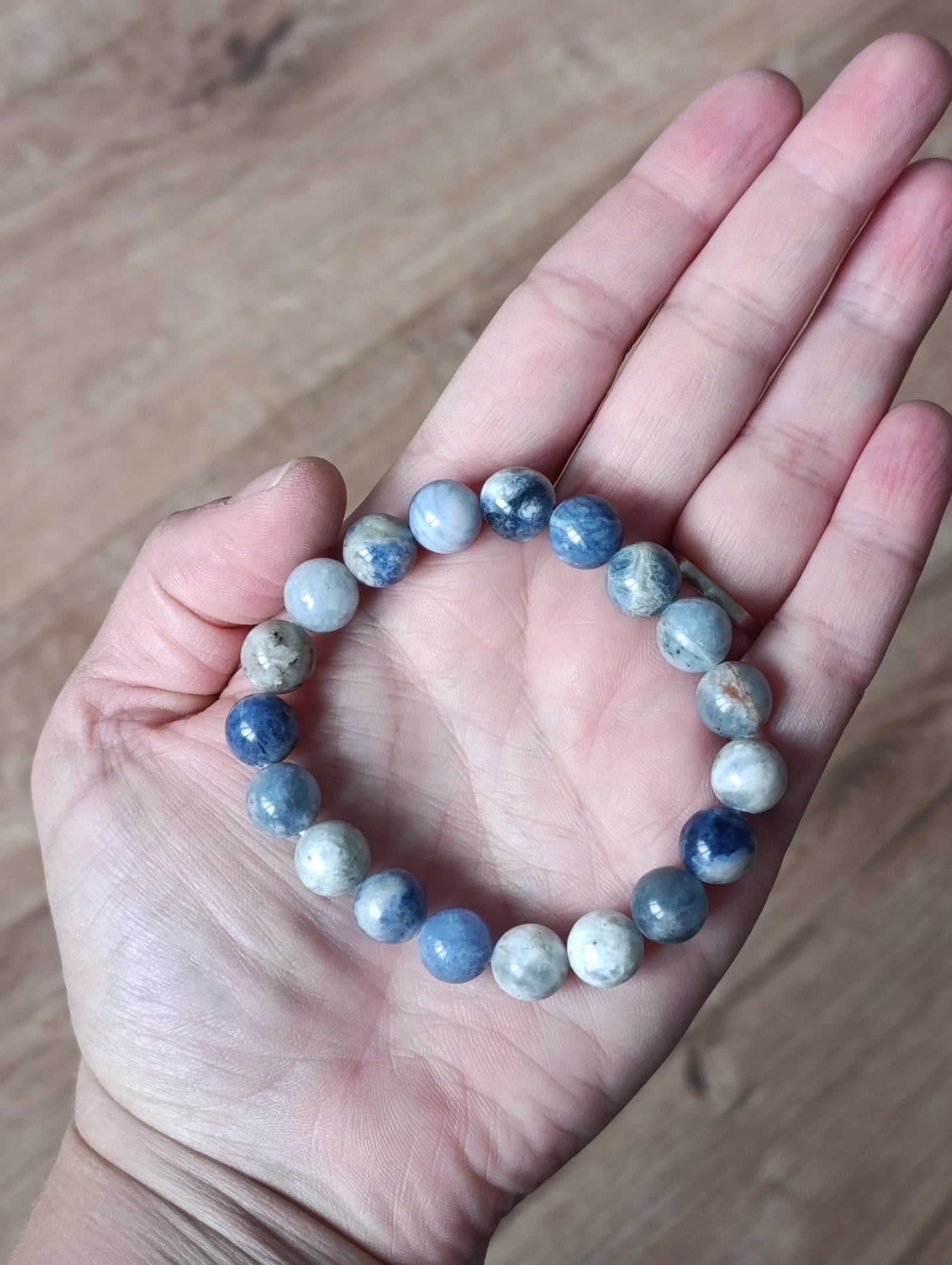 Bracelet boule Sodalite 10mm