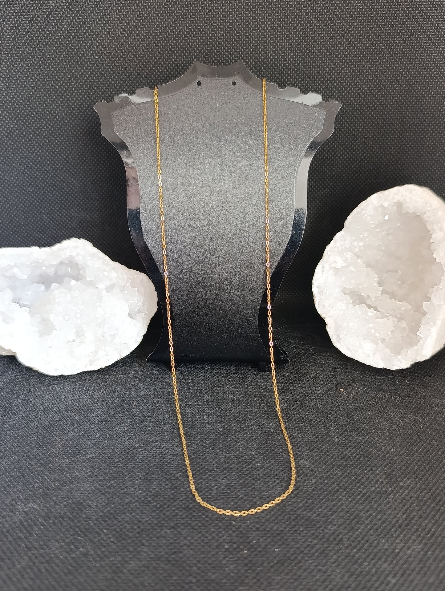 Chaine acier inoxydable finition dorée 45cm