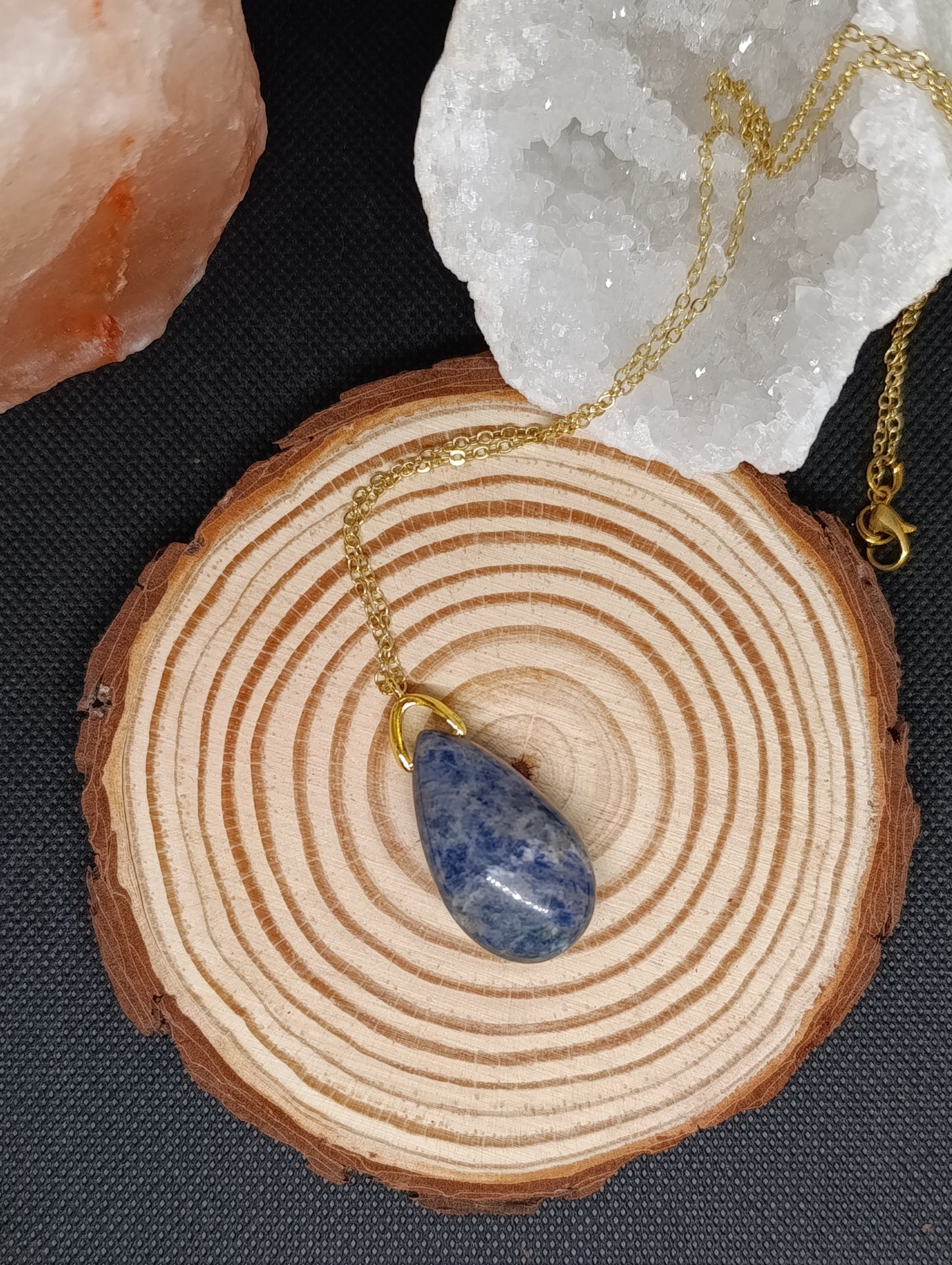 Collier goutte ronde - Chaine 60cm