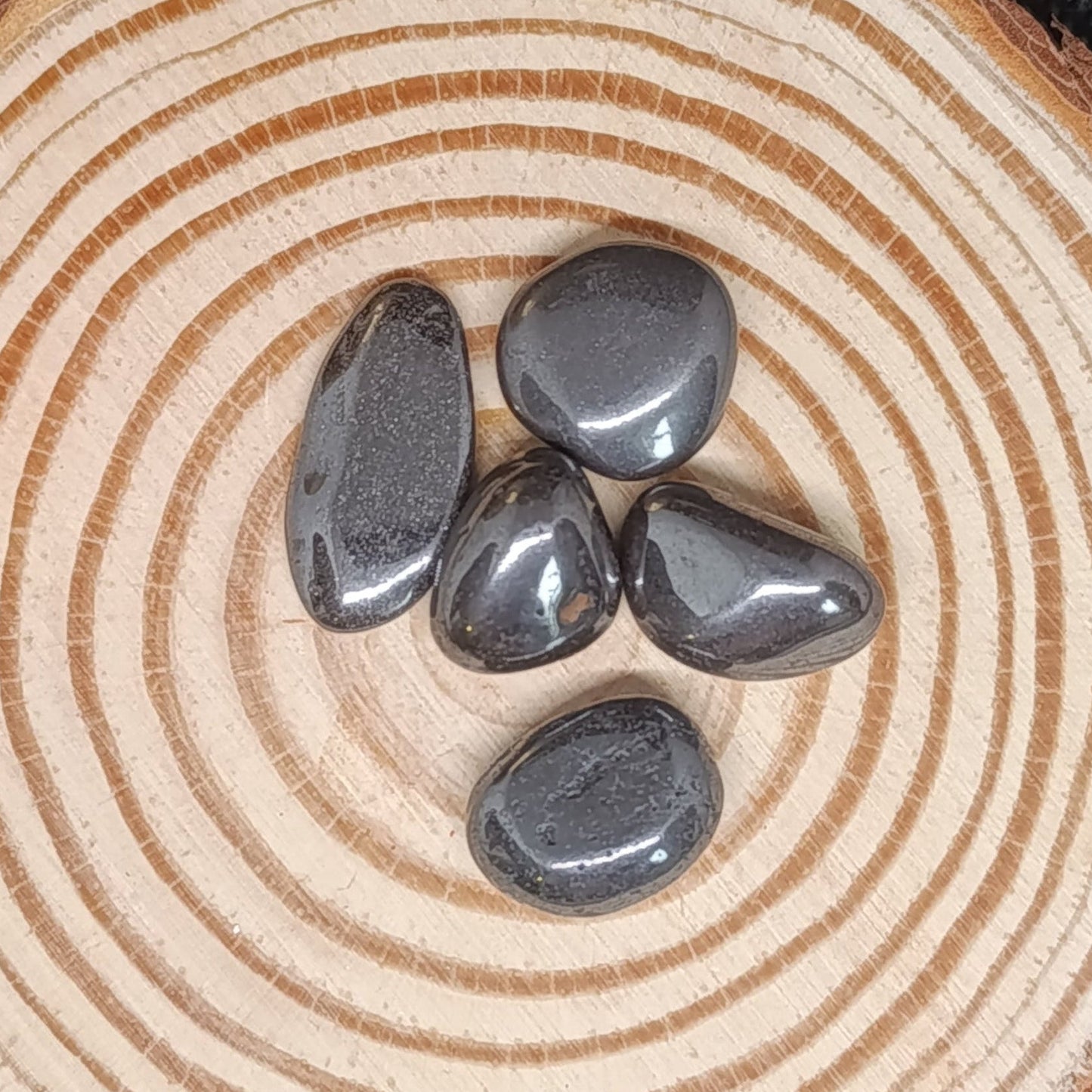 Pierre roulée mini Hématite (x5)