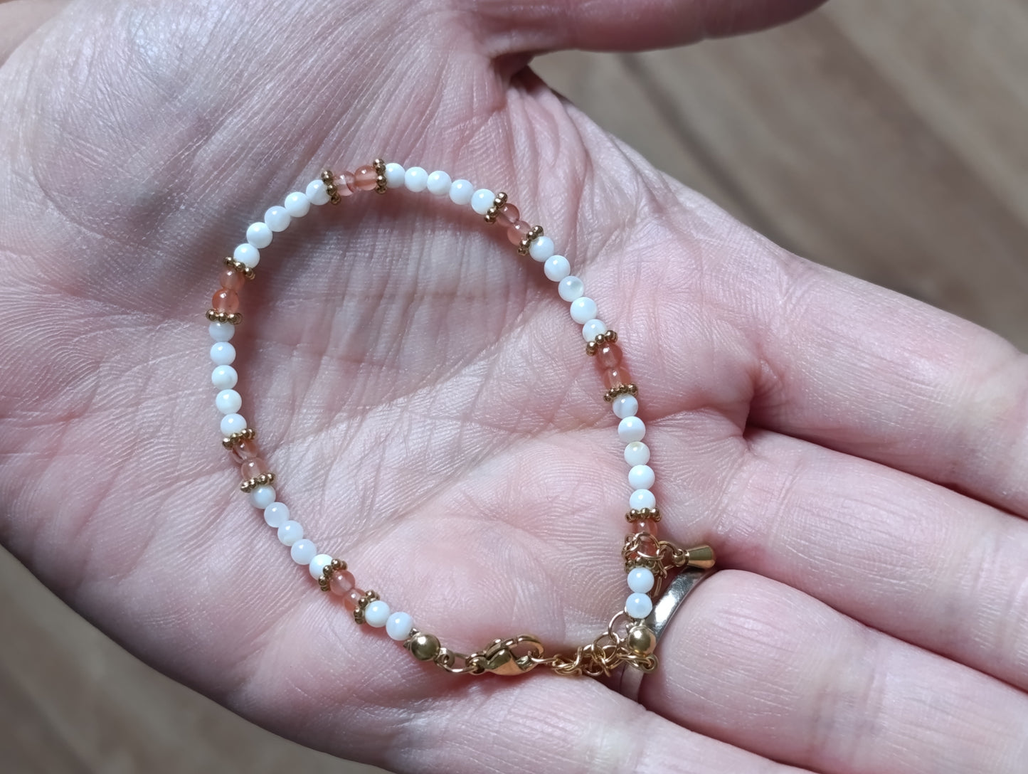 Bracelet Nacre & Pierre naturelle qualité AA
