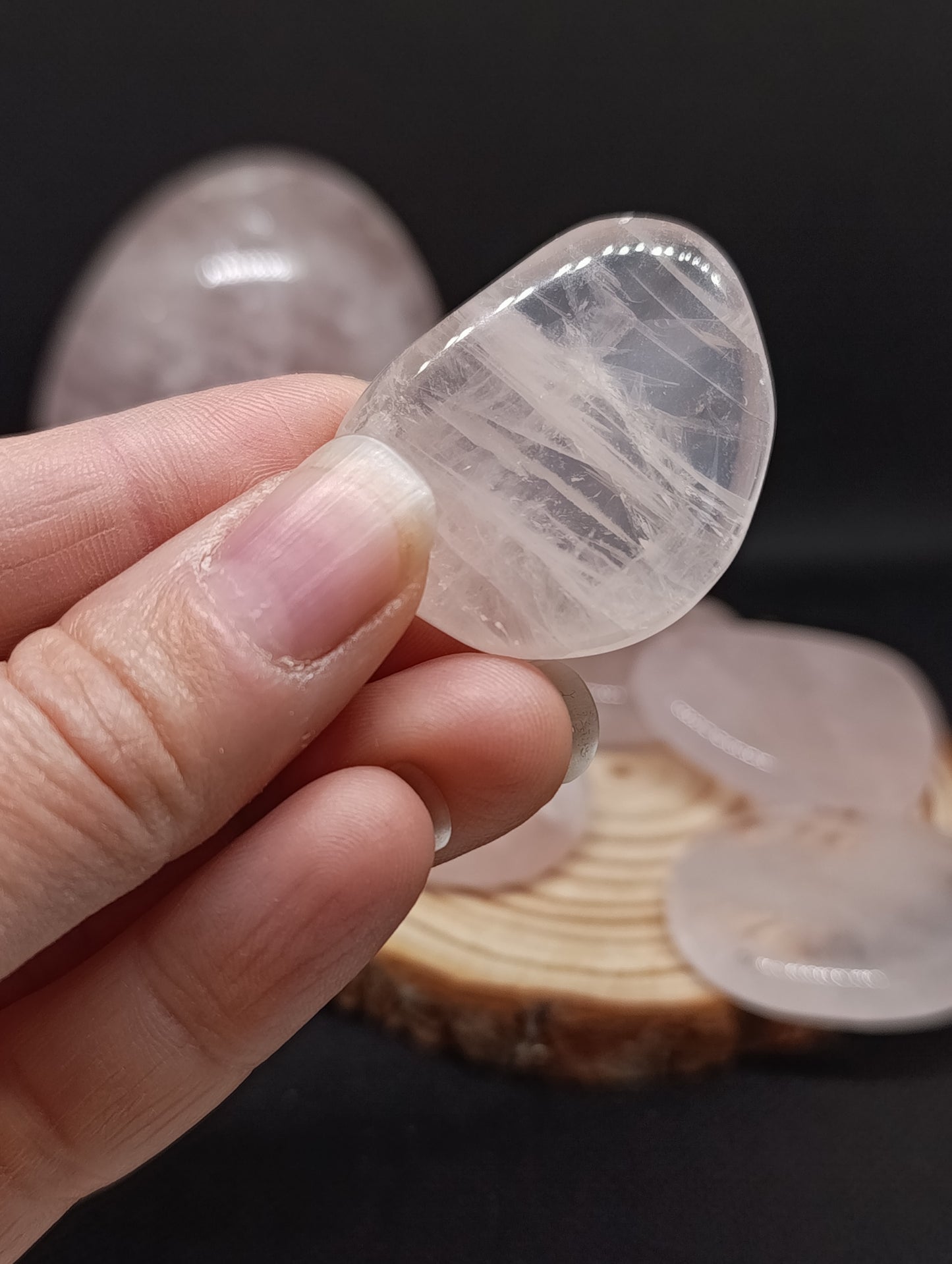 Pierre plate Quartz rose - Qualité AA