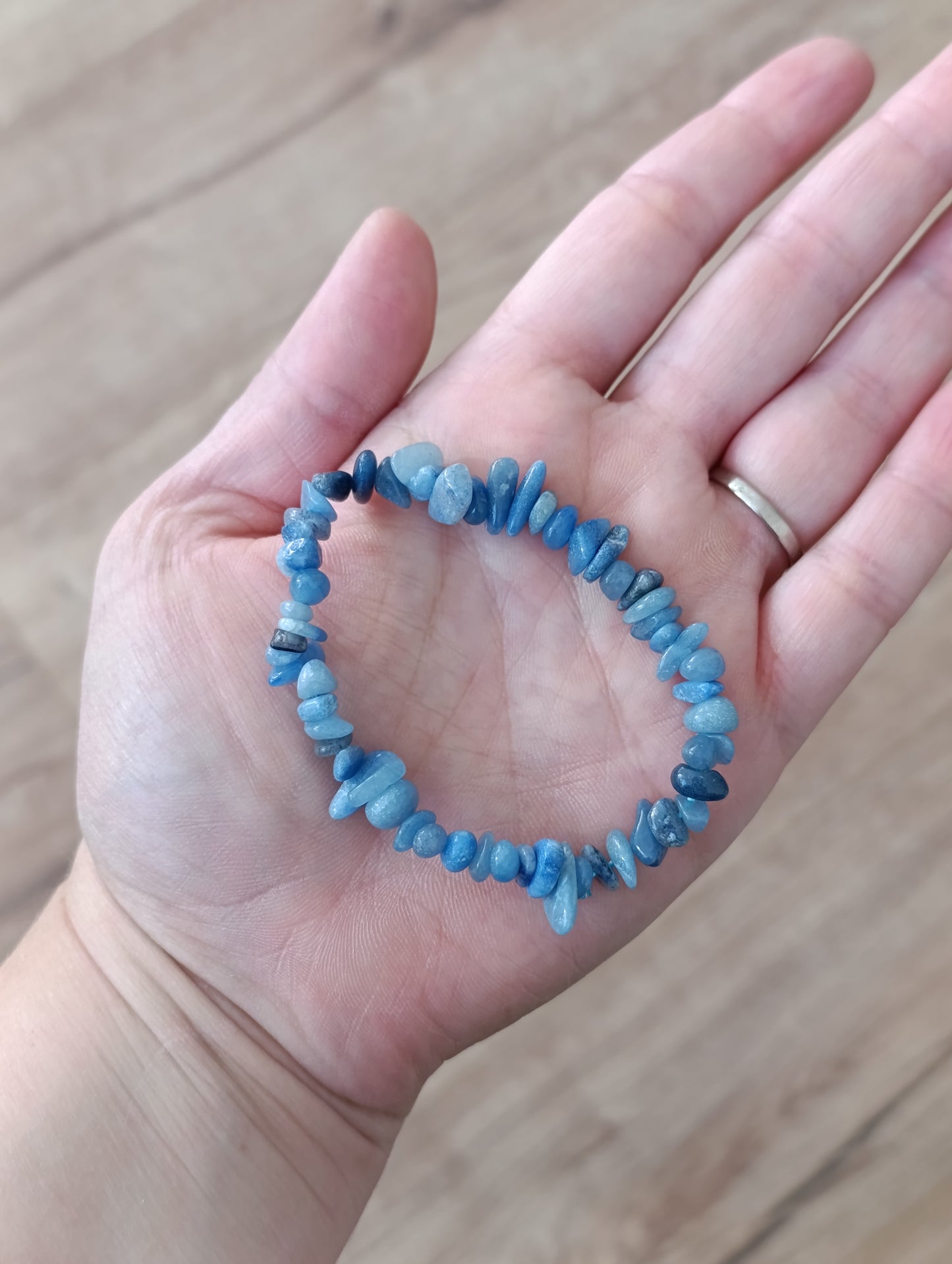 Bracelet baroque Aventurine bleue