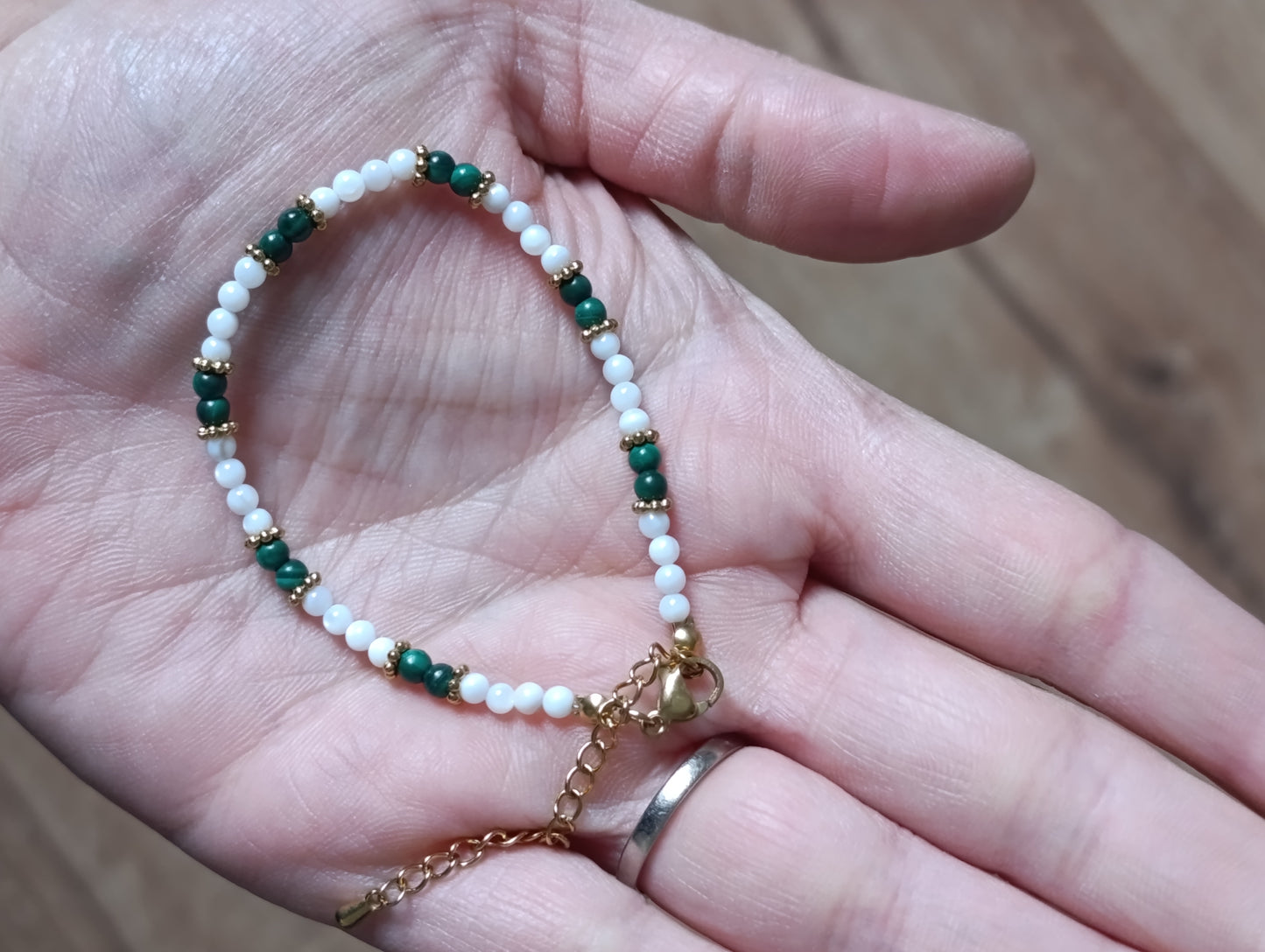 Bracelet Nacre & Pierre naturelle qualité AA