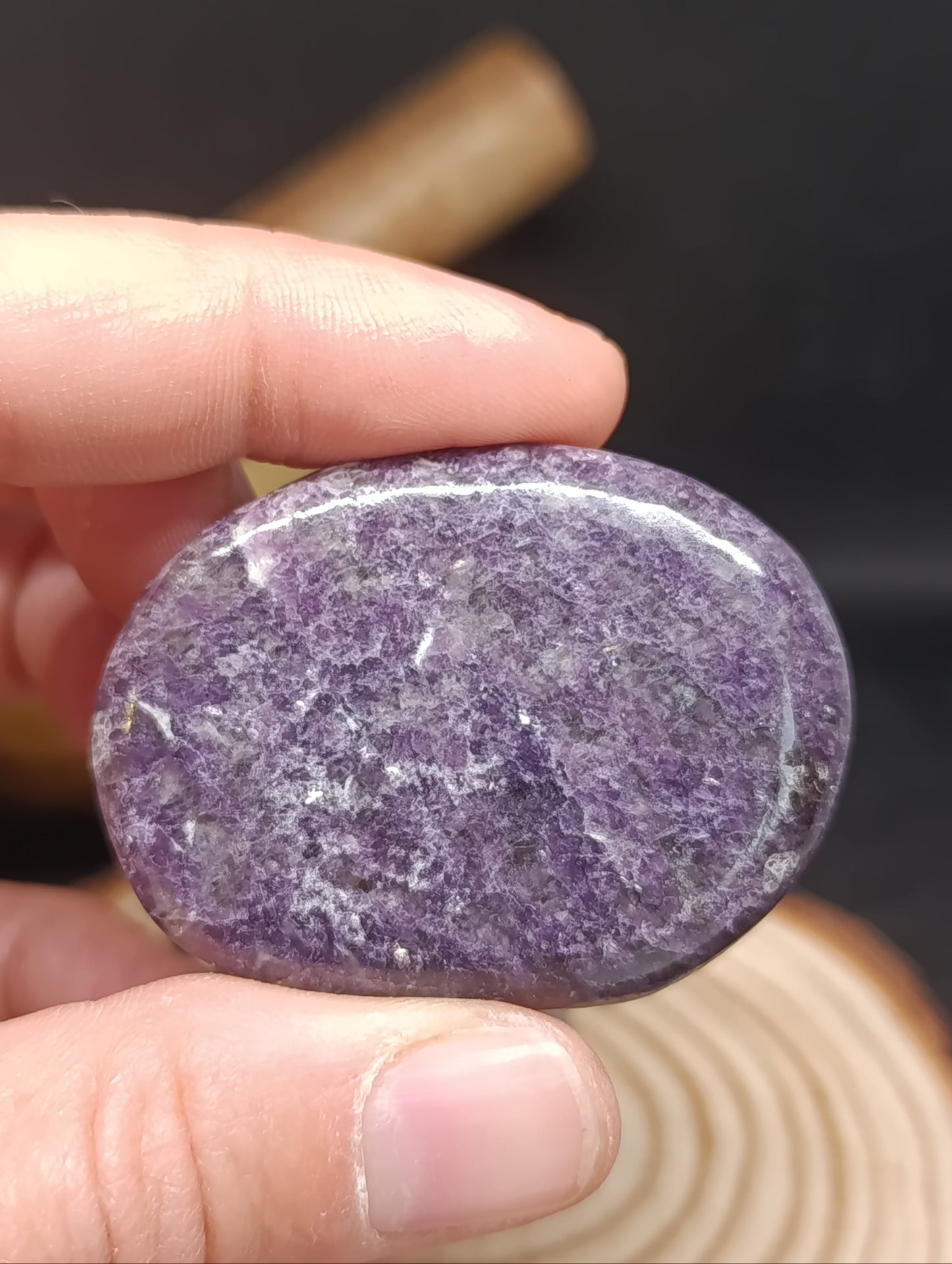 Pierre plate Lépidolite - Qualité AA