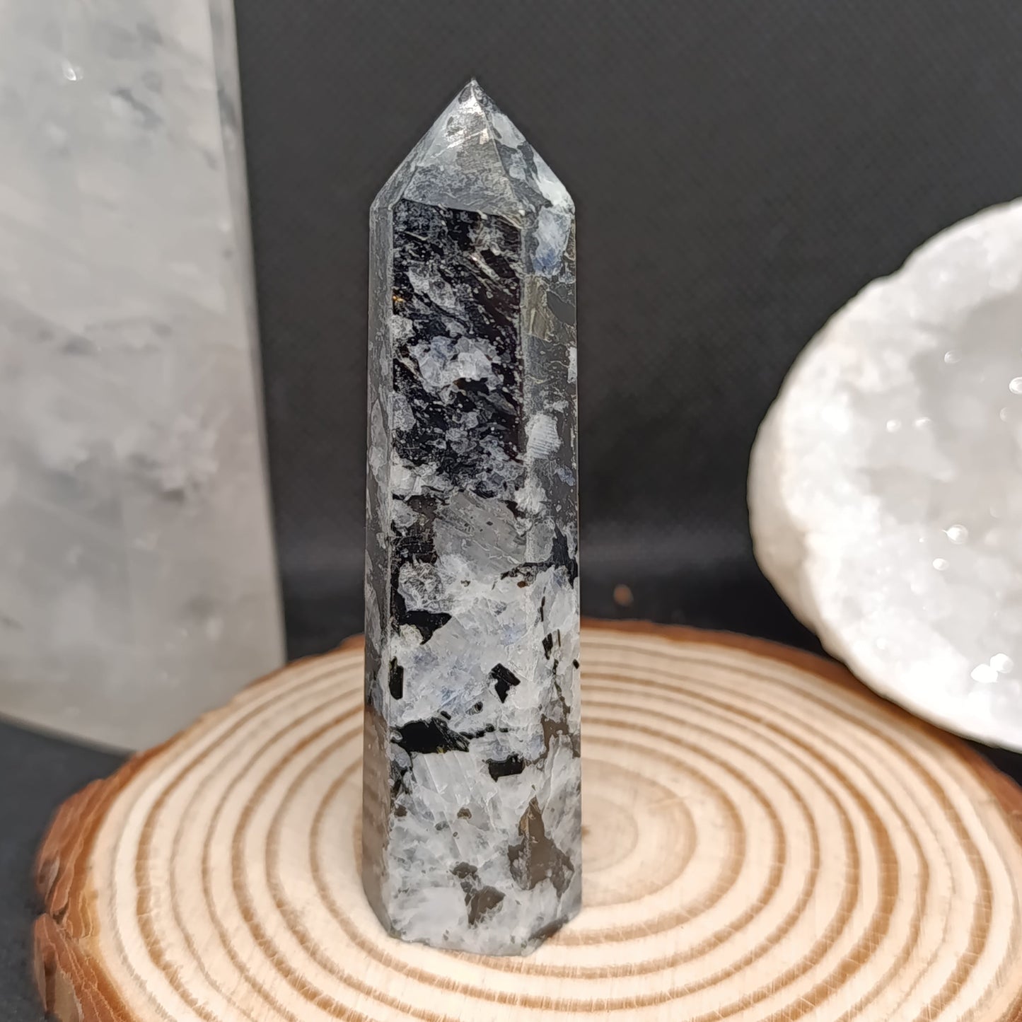 Pointe Péristérite (Labradorite blanche)