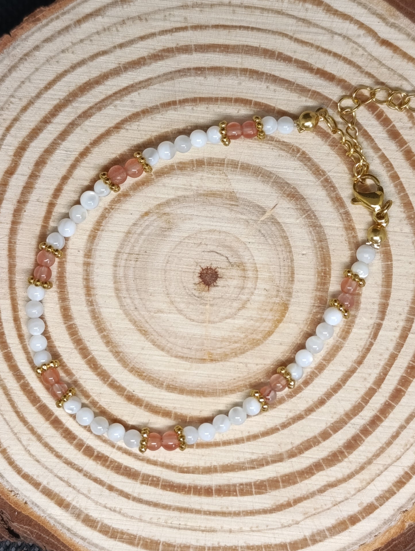 Bracelet Nacre & Pierre naturelle qualité AA
