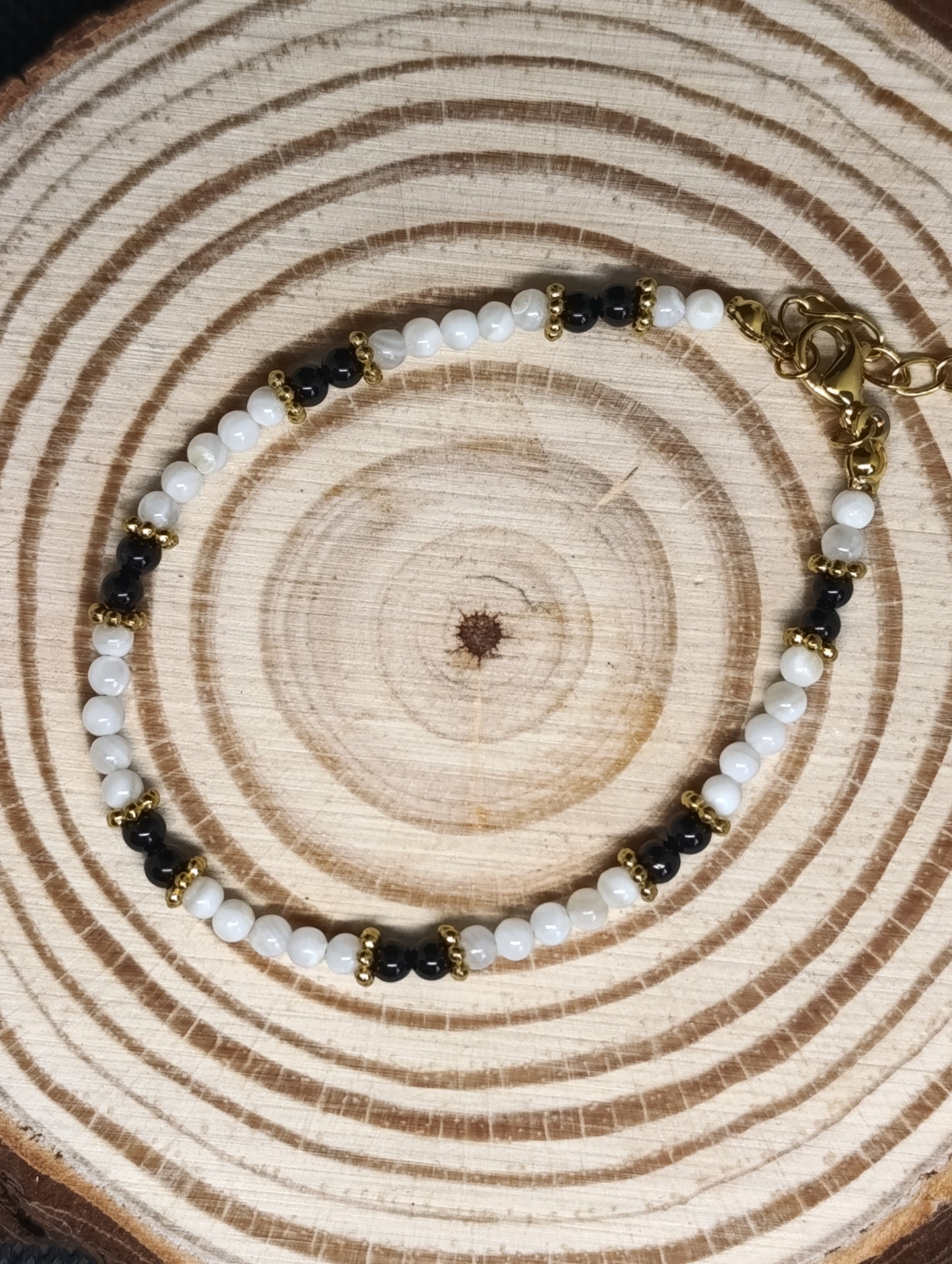 Bracelet Nacre & Pierre naturelle qualité AA