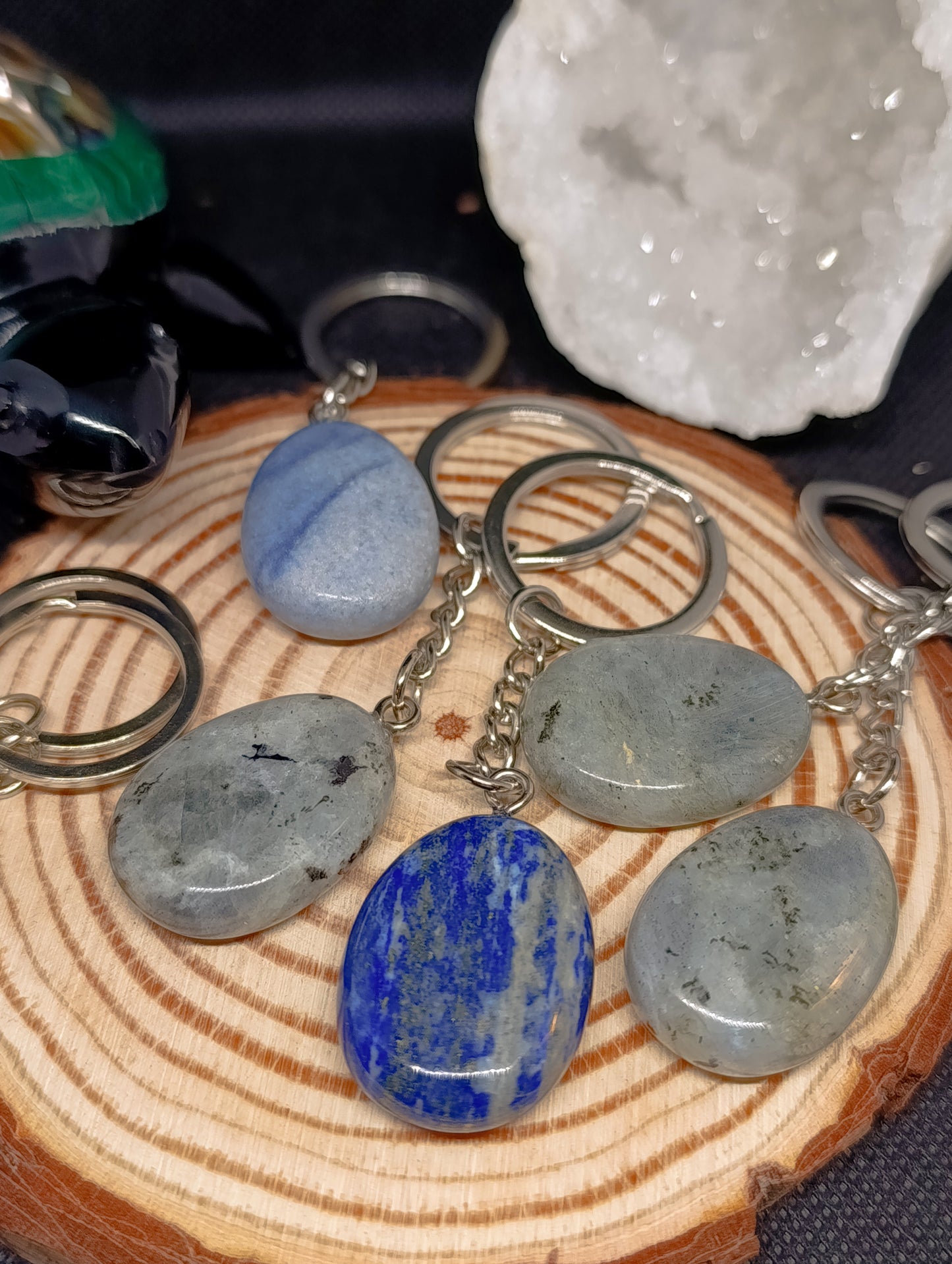 Porte clef pierre naturelle