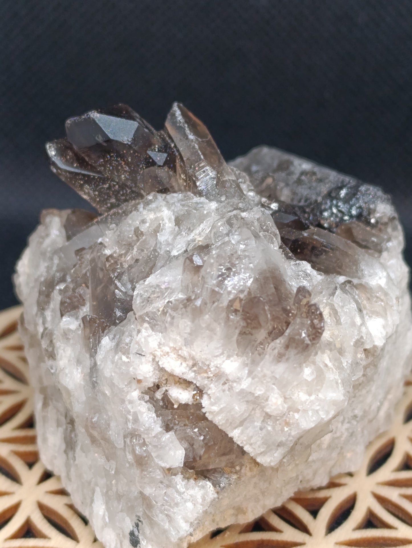 Druse quartz fumé - 220gr