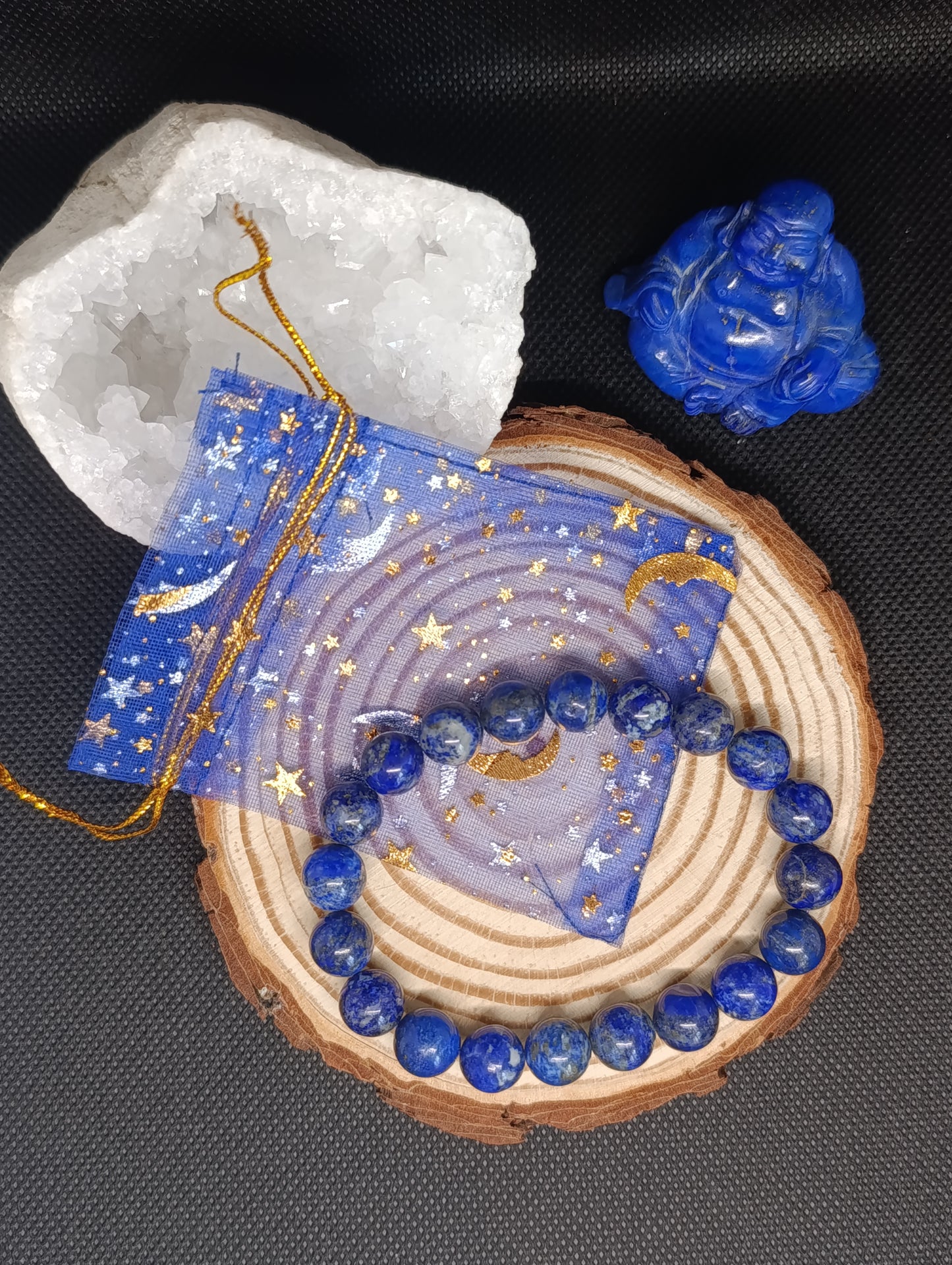 Bracelet boule Lapis-Lazuli 10mm