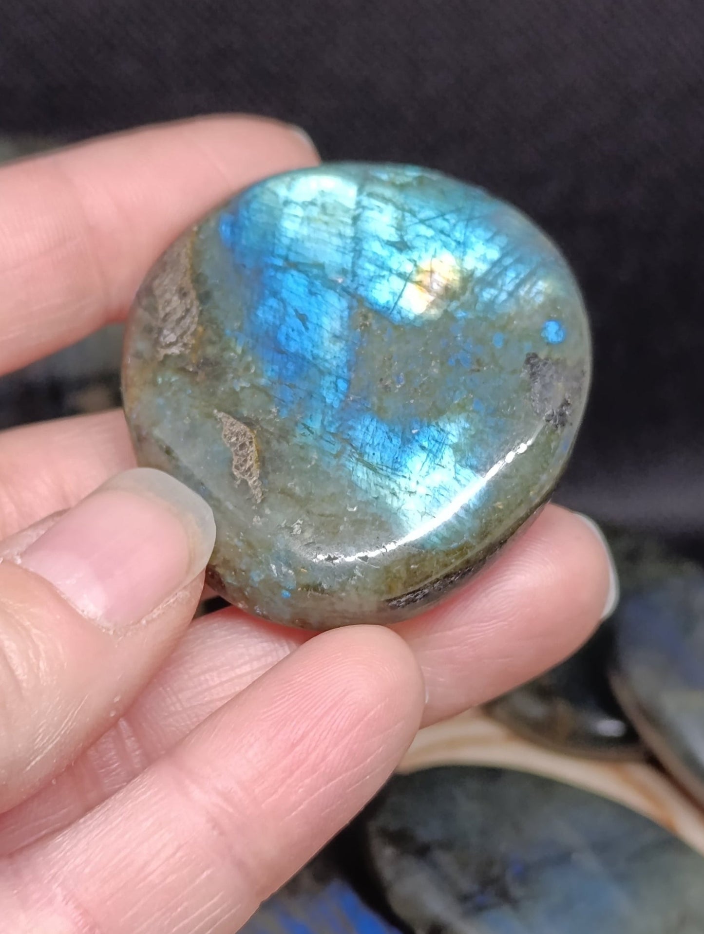 Pierre plate Labradorite bleue - Qualité AA